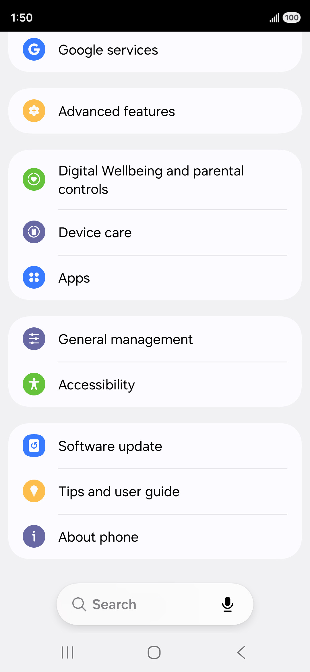 From the Settings app, scroll to and tap Apps.