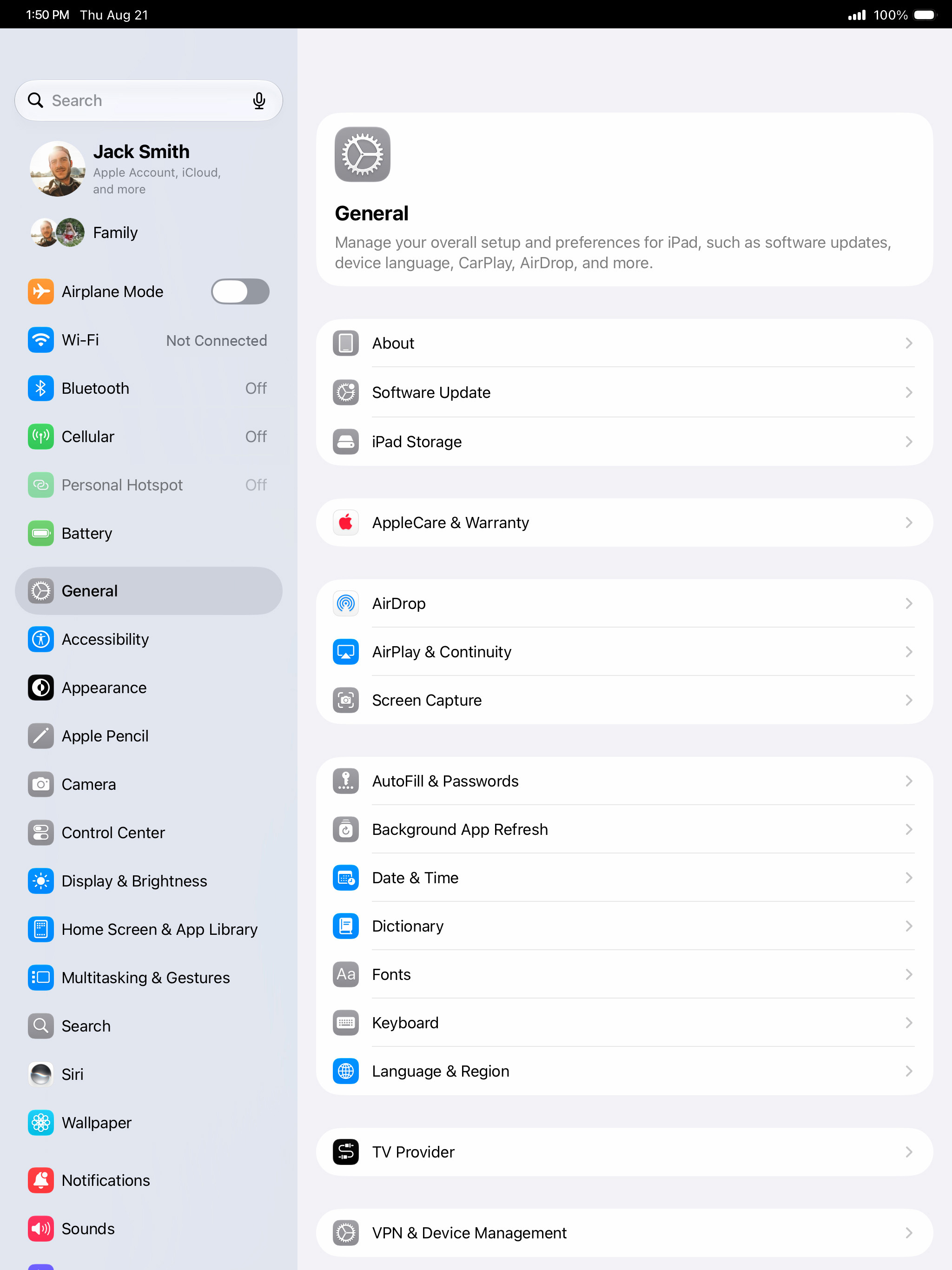 From the Settings app, scroll to and tap Apps.
