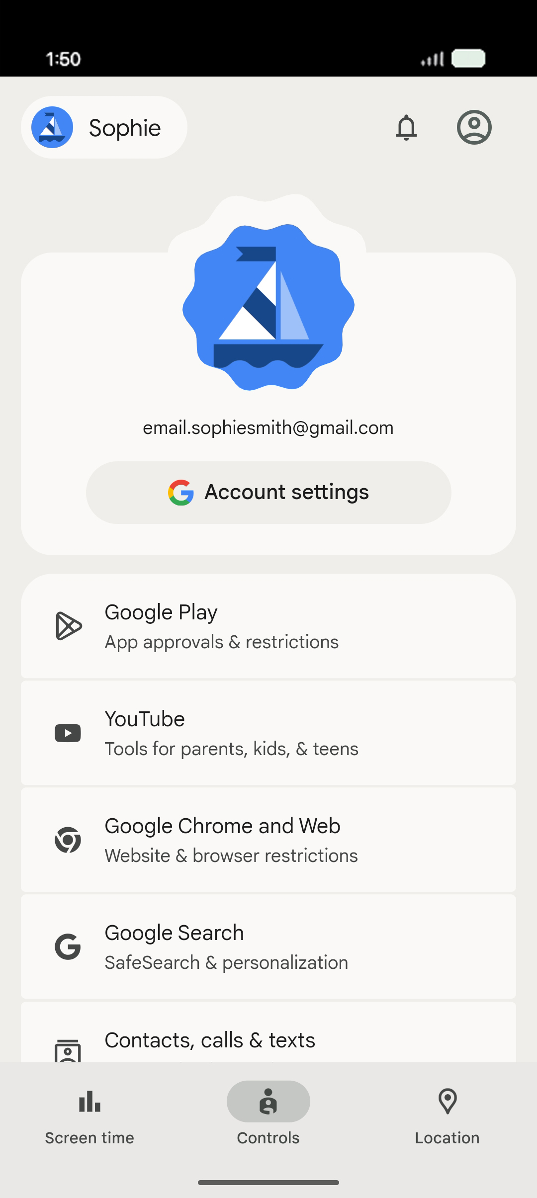 From the Settings app, scroll to and tap Apps.
