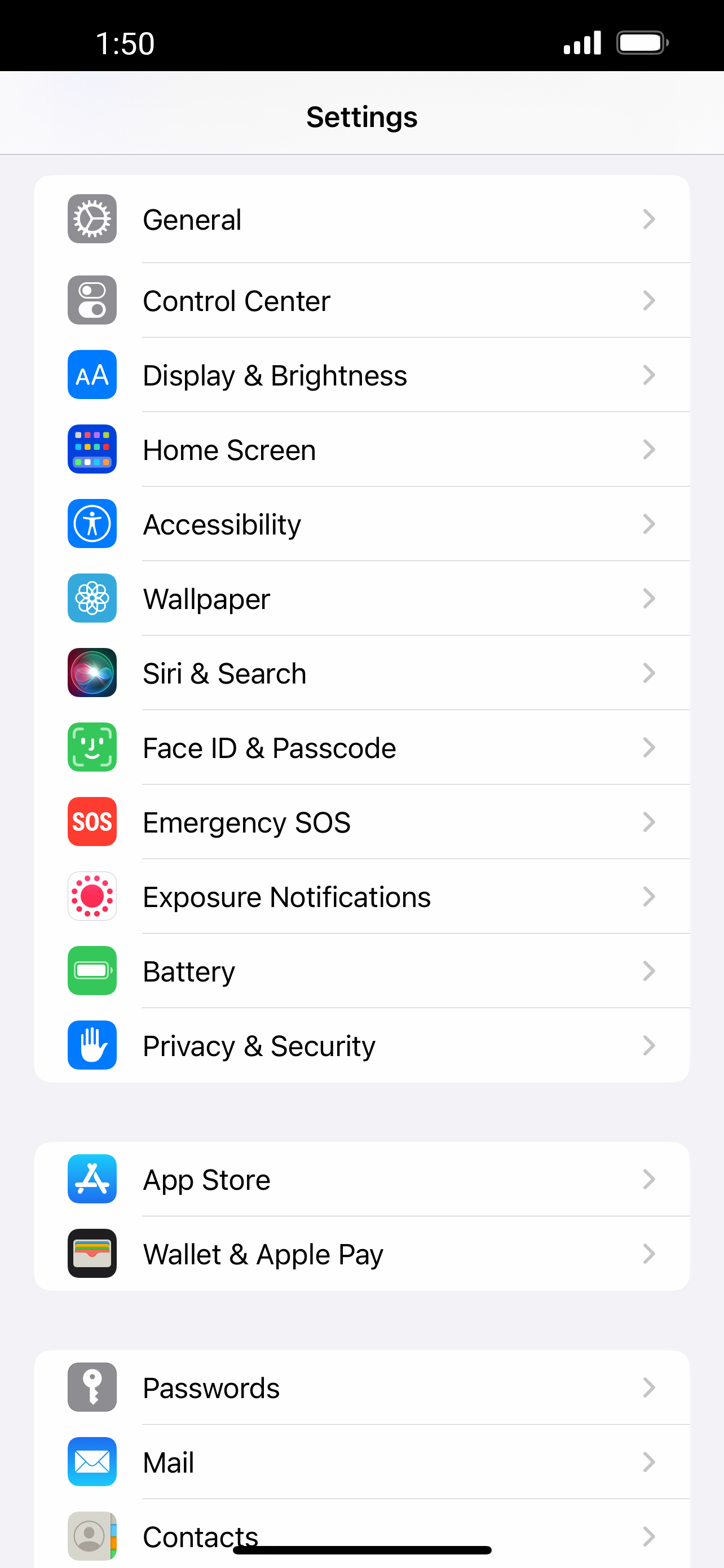 From the Settings app, scroll to and tap Apps.