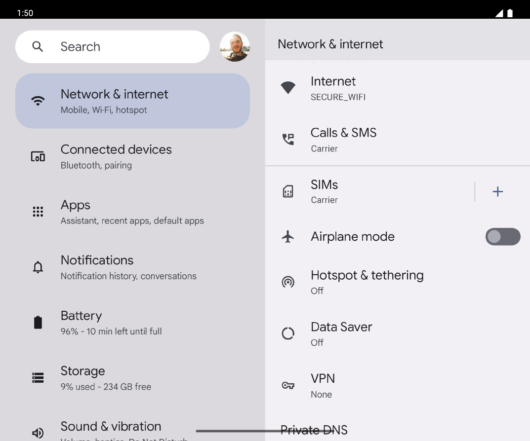 From the Settings app, scroll to and tap Apps.