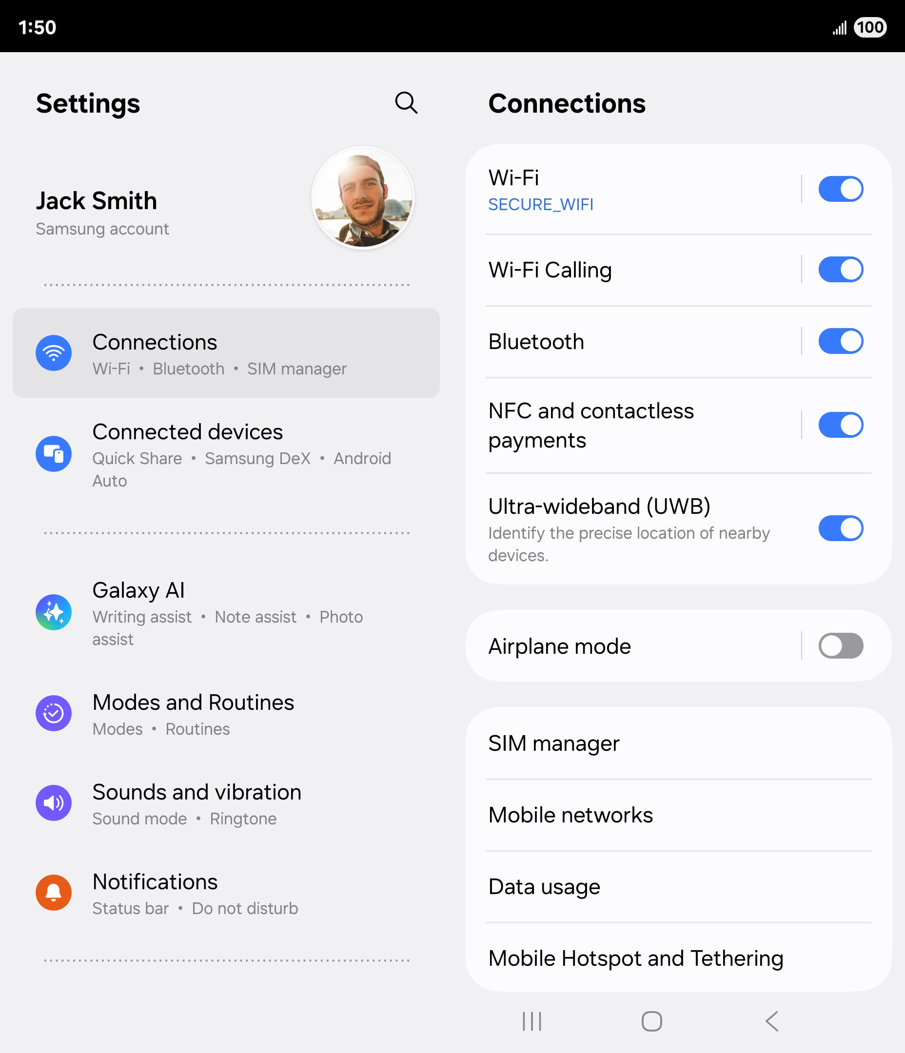 From the Settings app, scroll to and tap Apps.