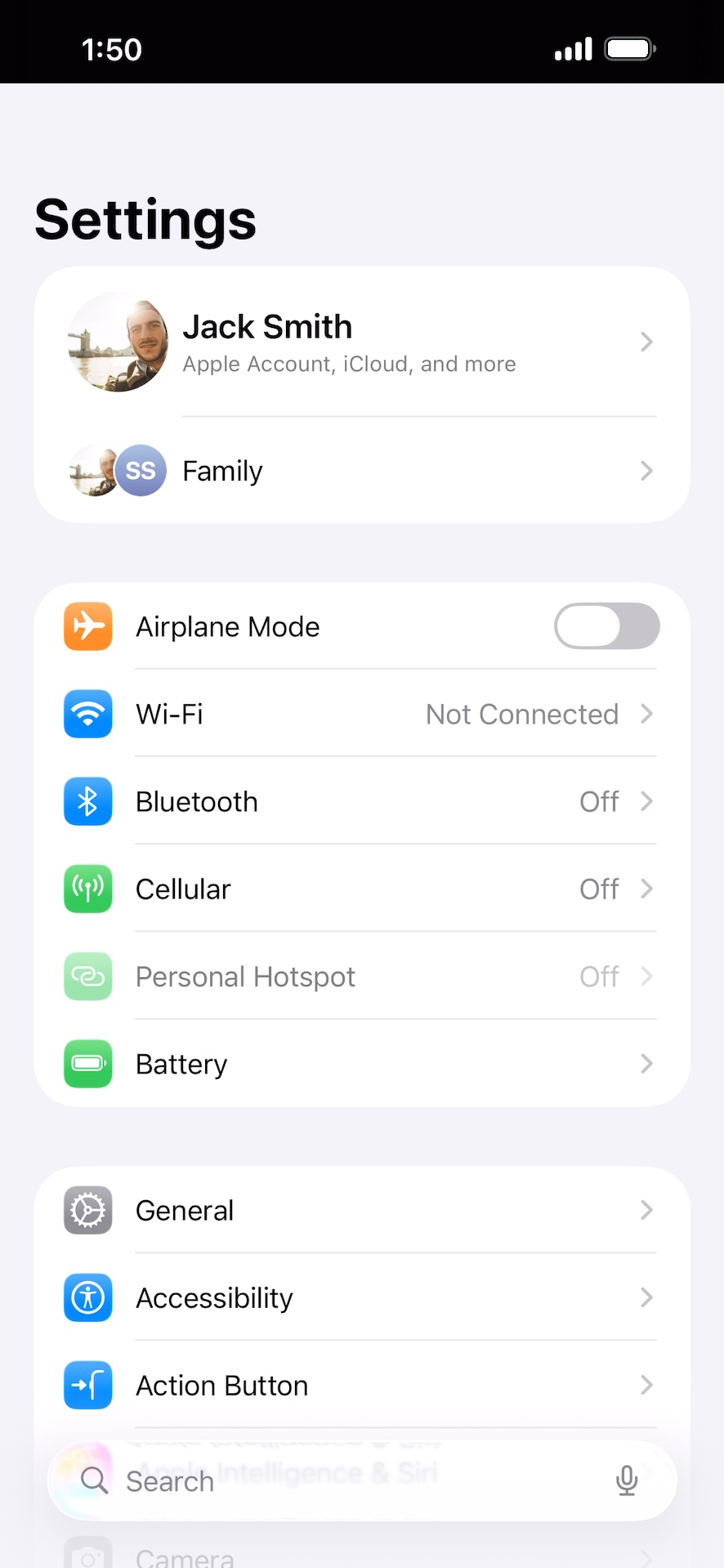 From the Settings app, scroll to and tap Apps.