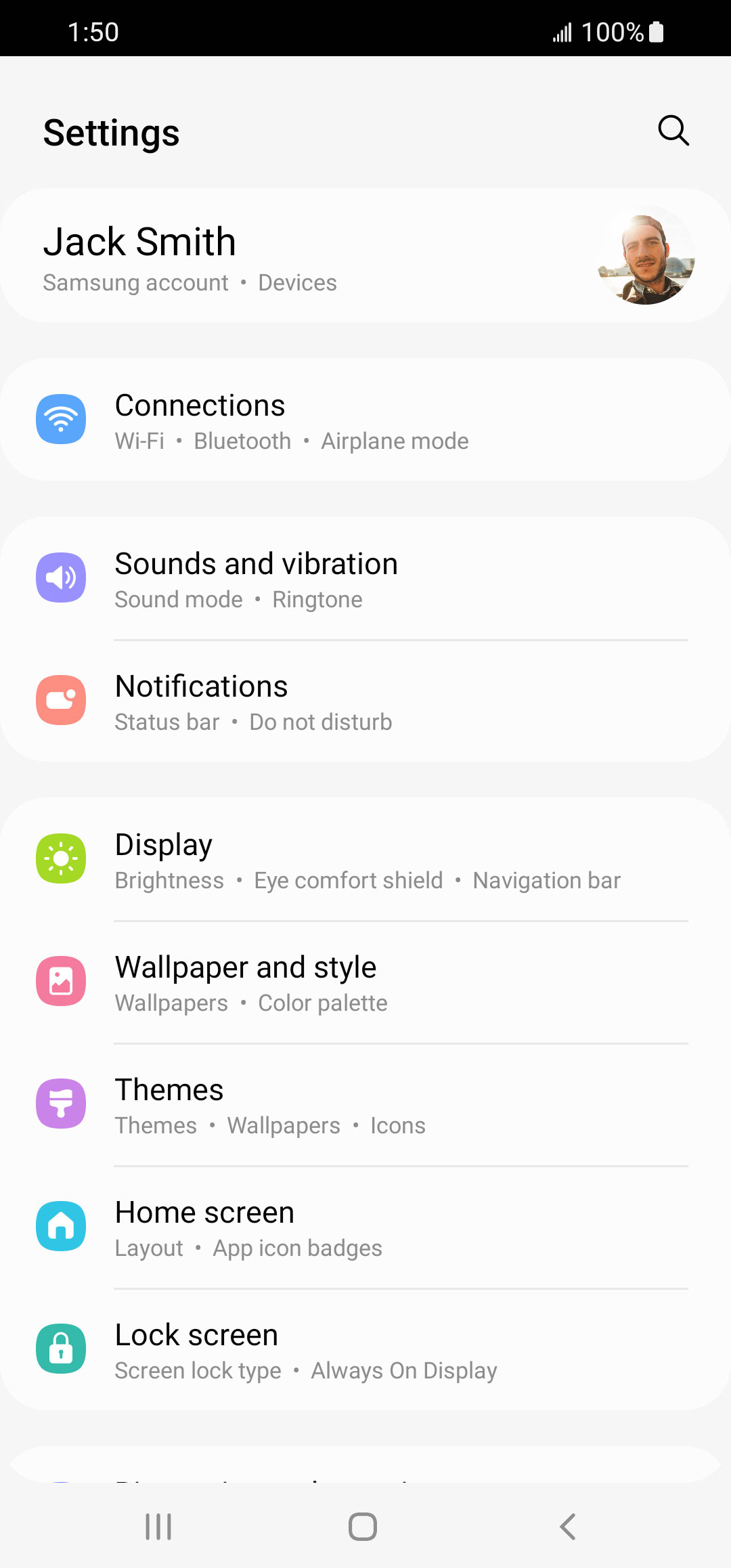 From the Settings app, scroll to and tap Apps.