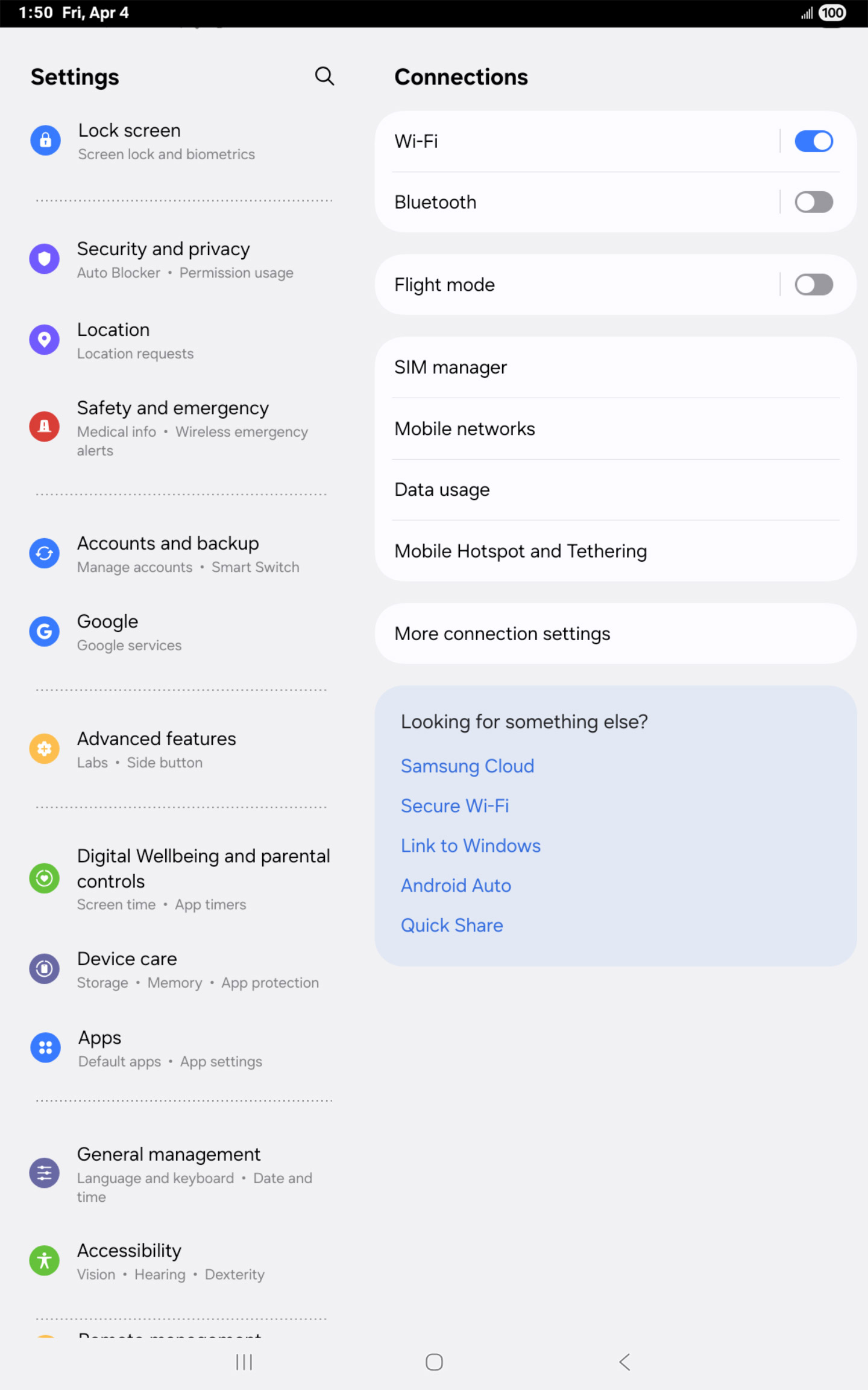 From the Settings app, scroll to and tap Apps.