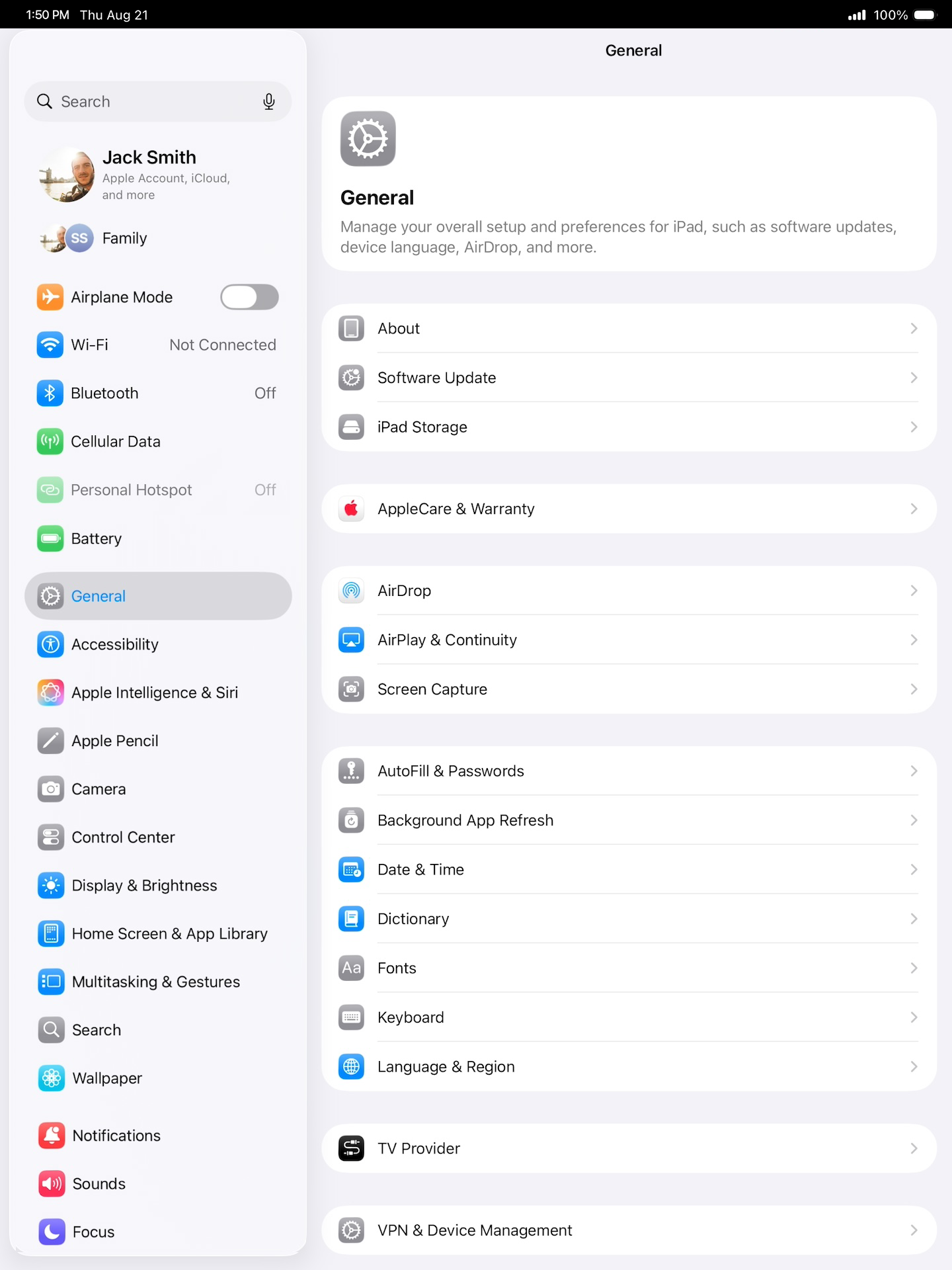 From the Settings app, scroll to and tap Apps.