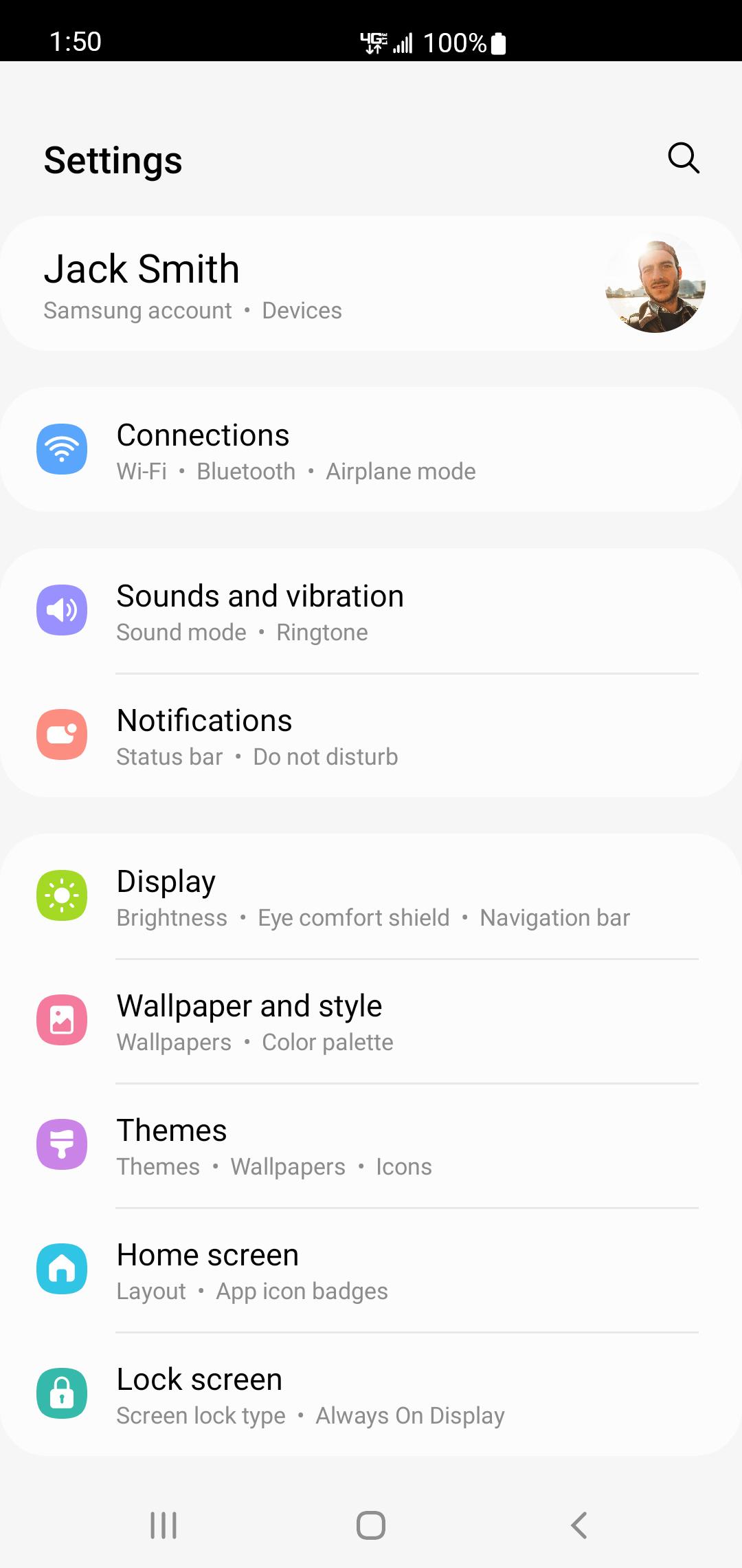 From the Settings app, scroll to and tap Apps.