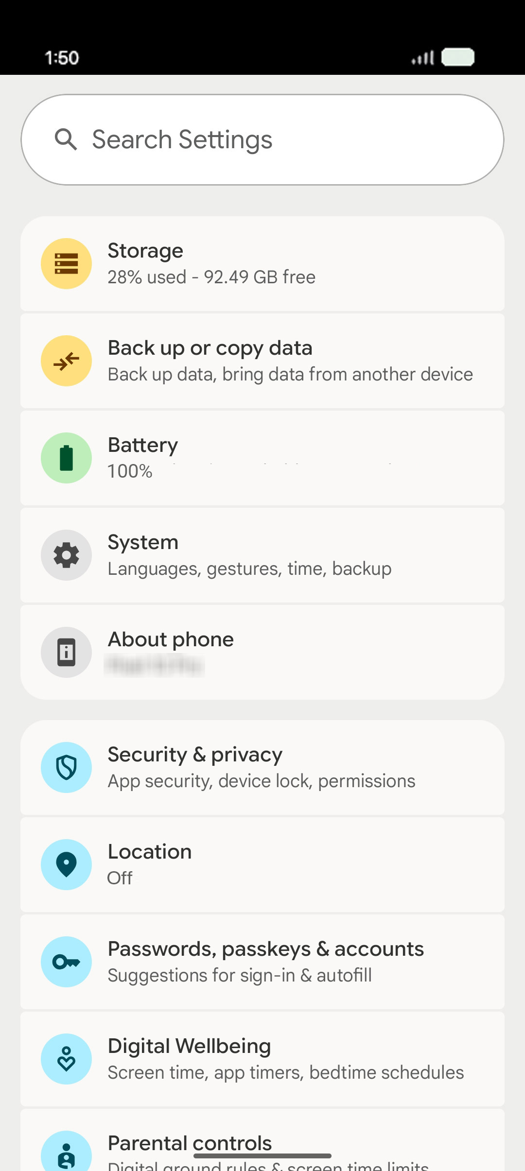 From the Settings app, scroll to and tap Apps.
