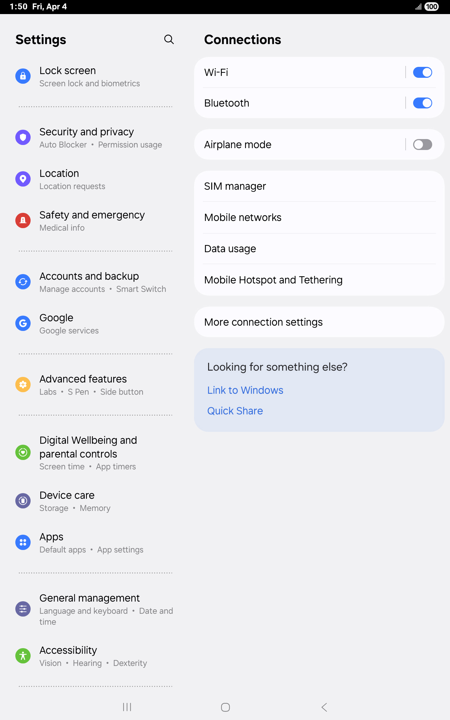 From the Settings app, scroll to and tap Apps.