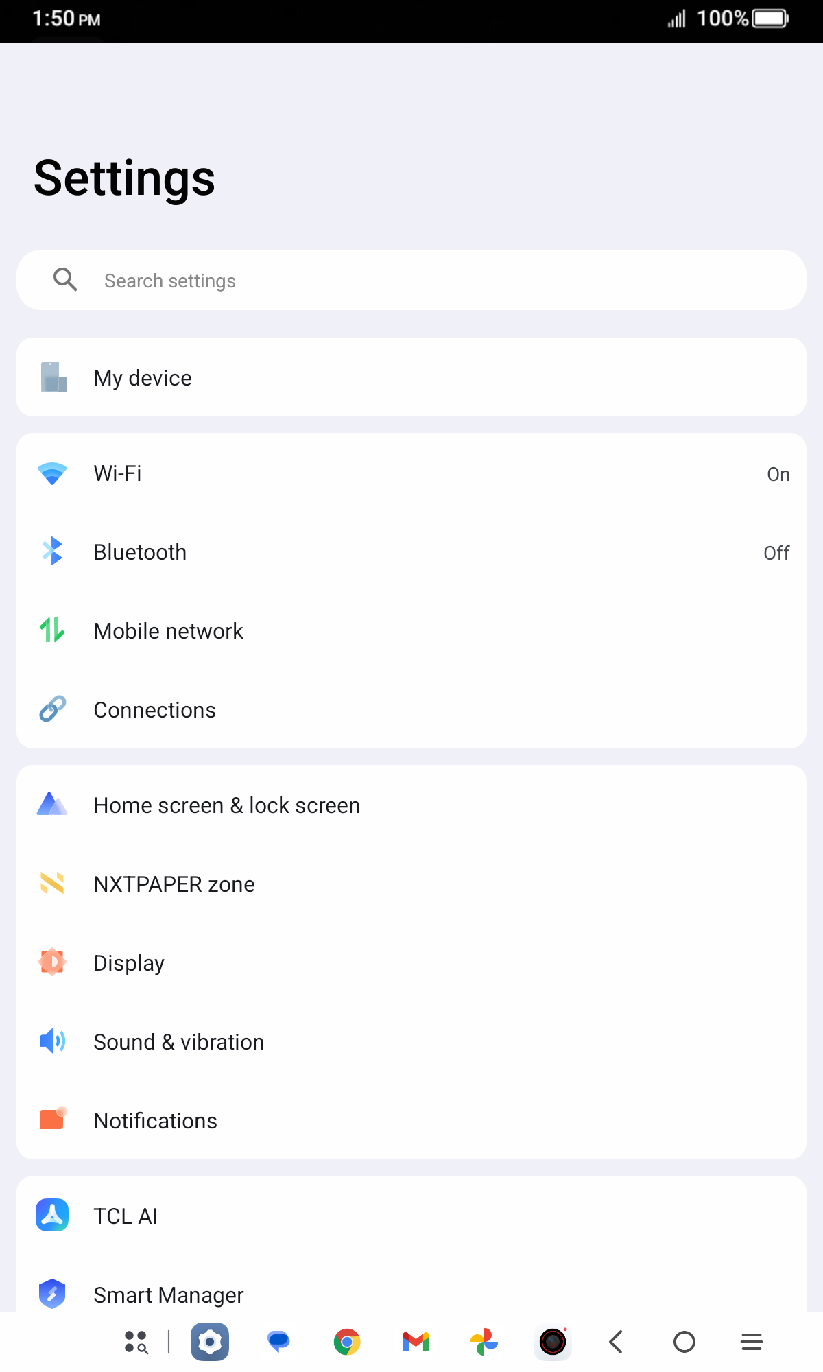 From the Settings app, scroll to and tap Apps.