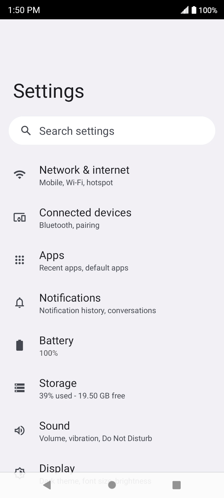 From the Settings app, scroll to and tap Apps.