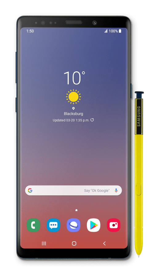 Getting to know the front of your device