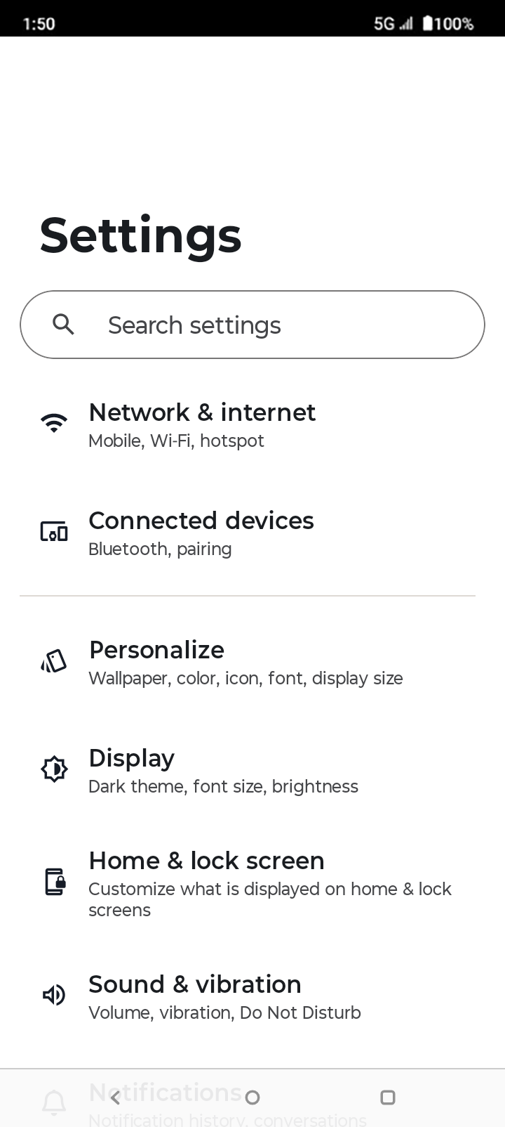 From the Settings app, scroll to and tap Apps.