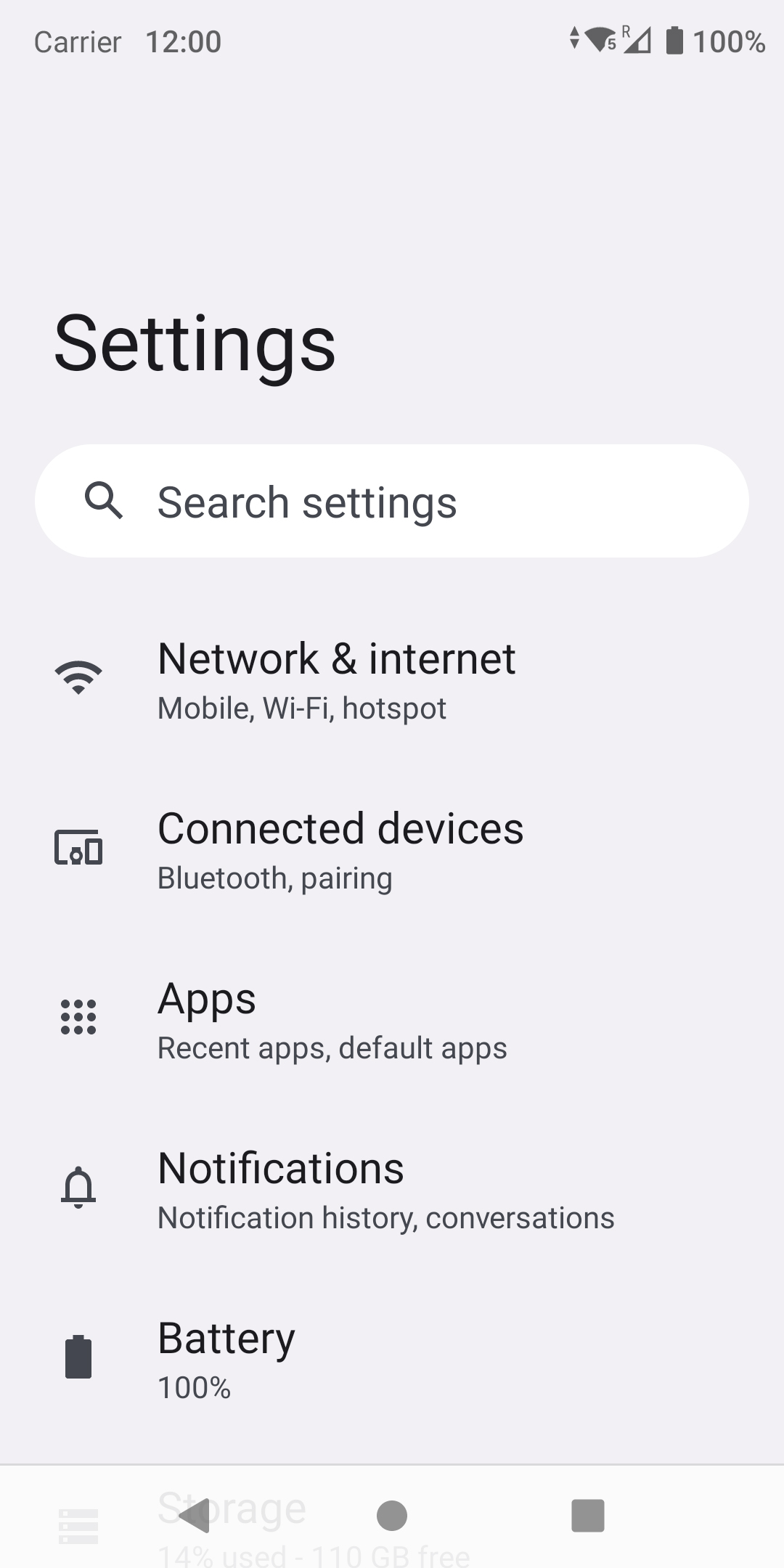 From the Settings app, scroll to and tap Apps.