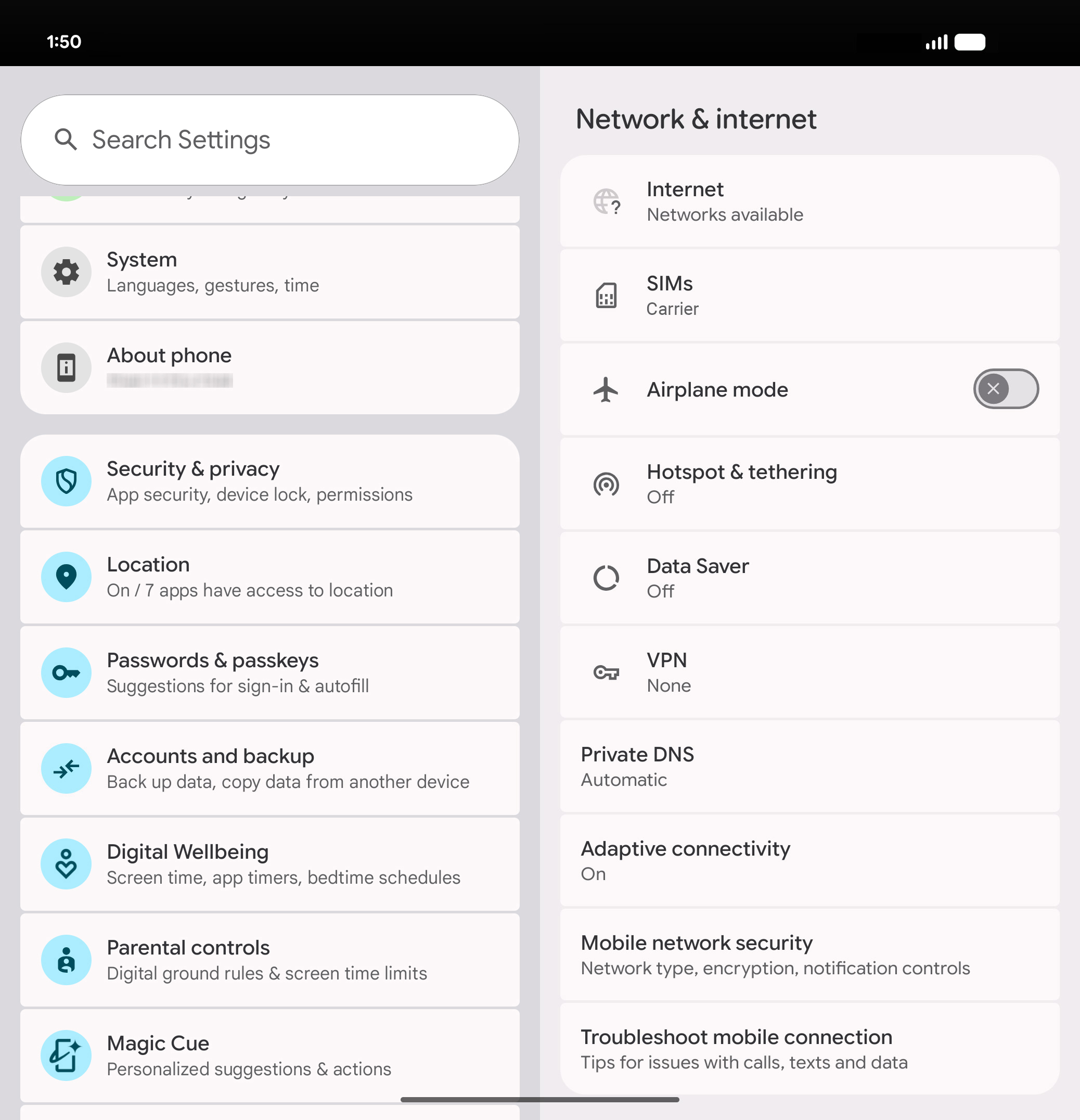 From the Settings app, scroll to and tap Apps.