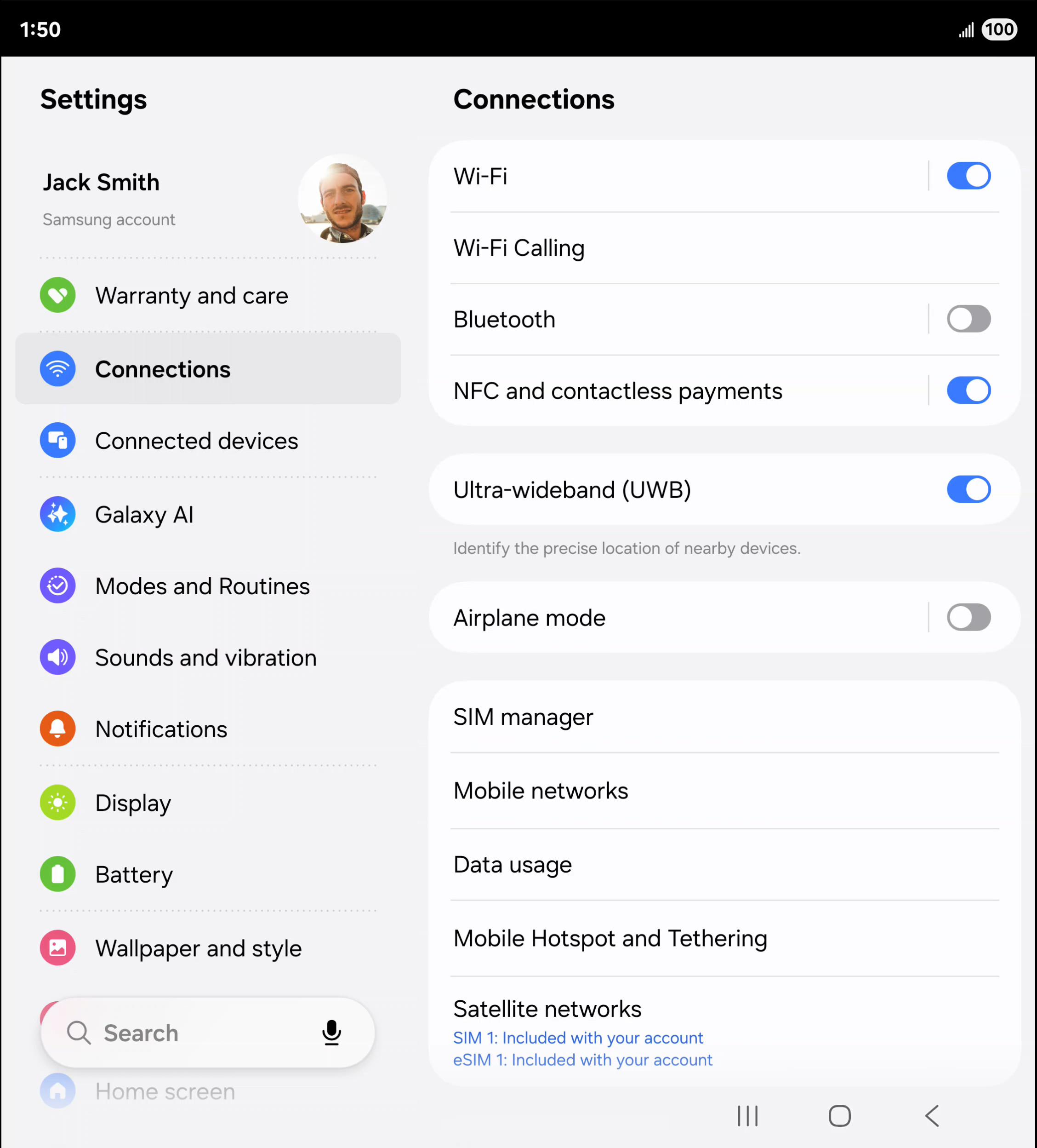 From the Settings app, scroll to and tap Apps.