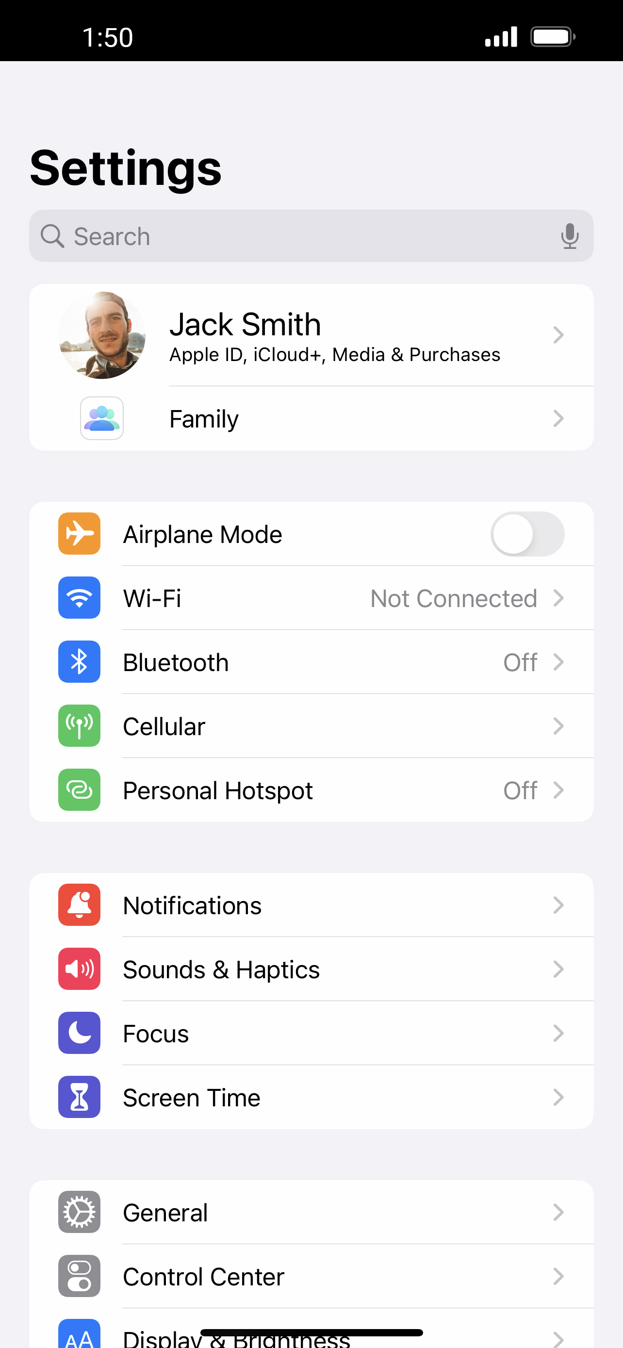 From the Settings app, scroll to and tap Apps.