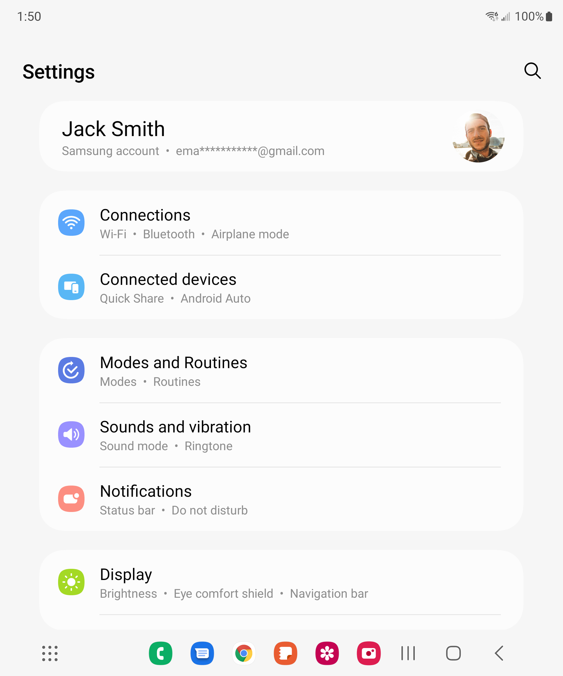 From the Settings app, scroll to and tap Apps.