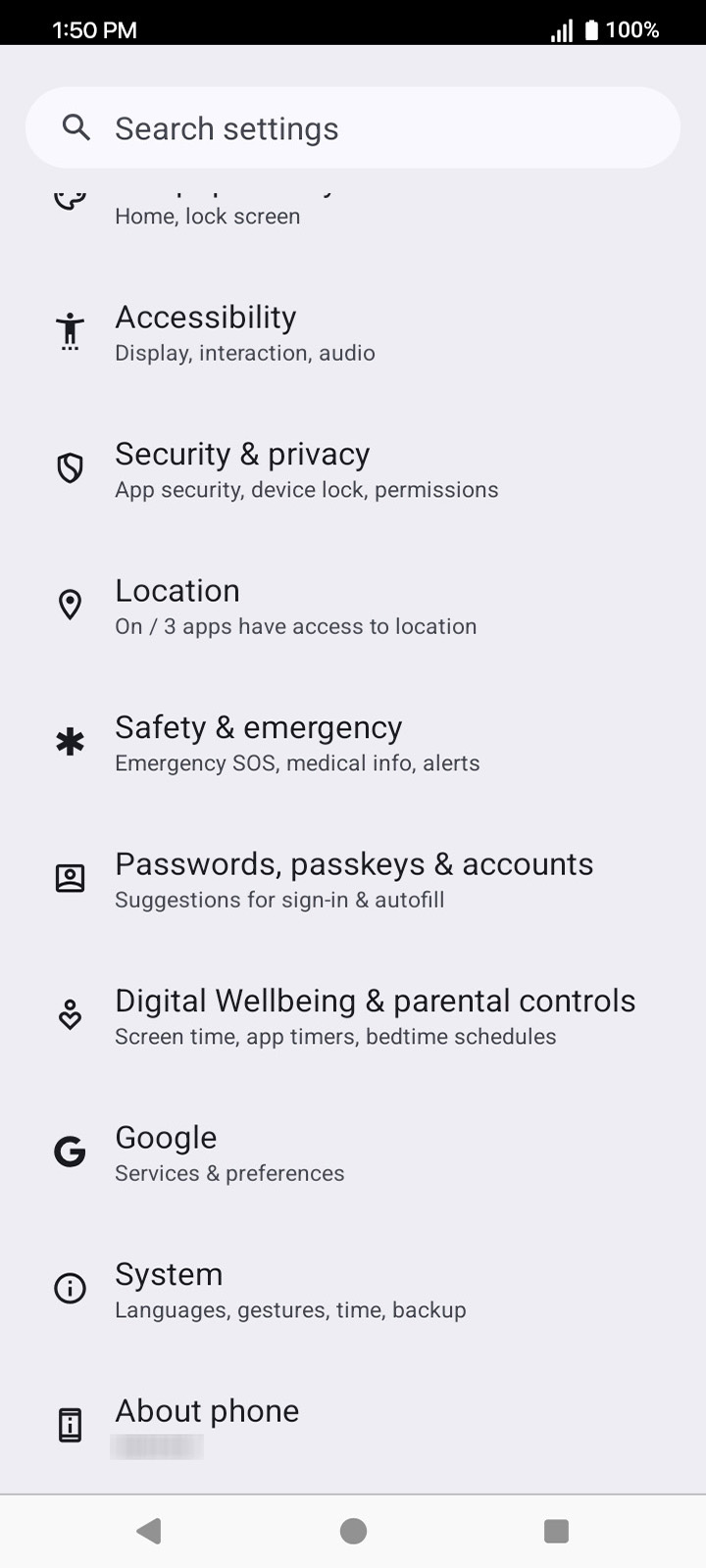 From the Settings app, scroll to and tap Apps.