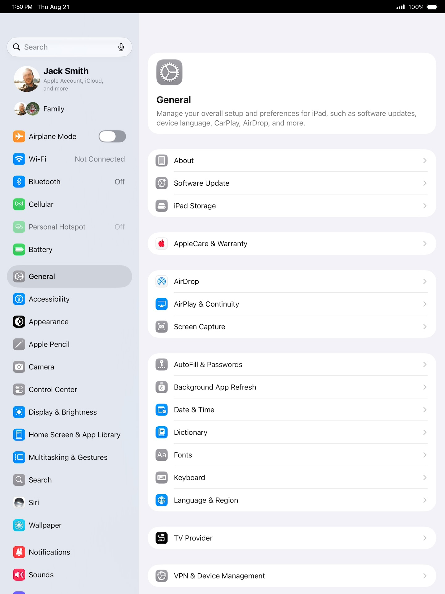 From the Settings app, scroll to and tap Apps.