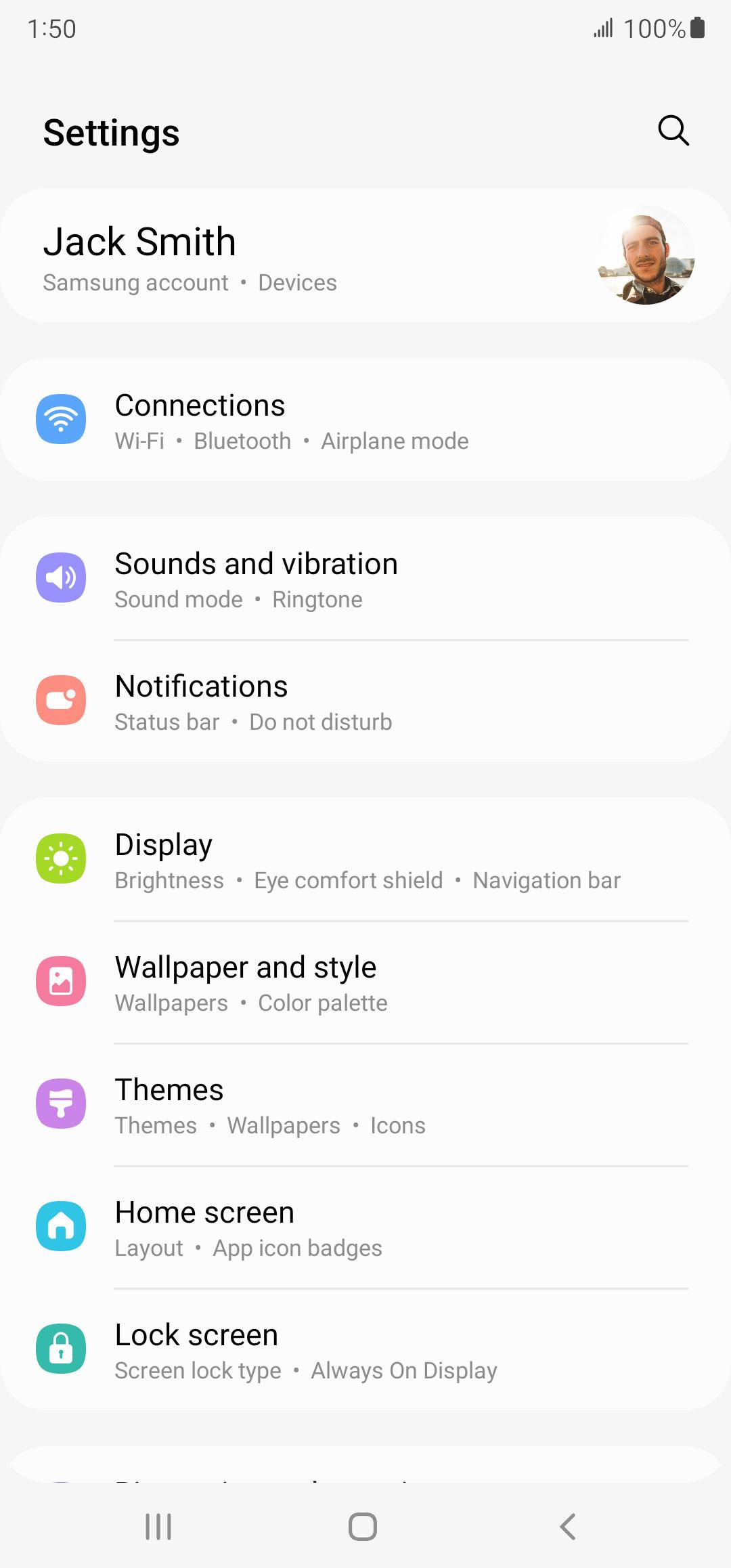 From the Settings app, scroll to and tap Apps.