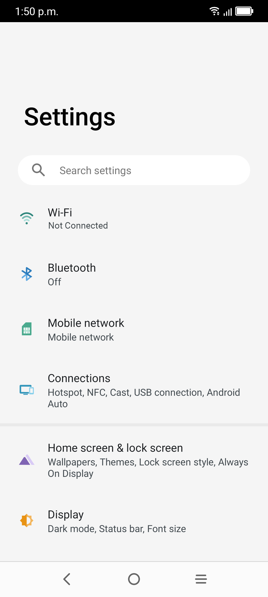 From the Settings app, scroll to and tap Apps.