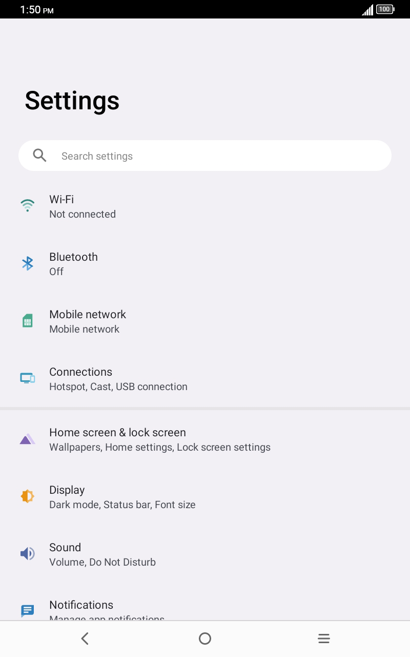 From the Settings app, scroll to and tap Apps.
