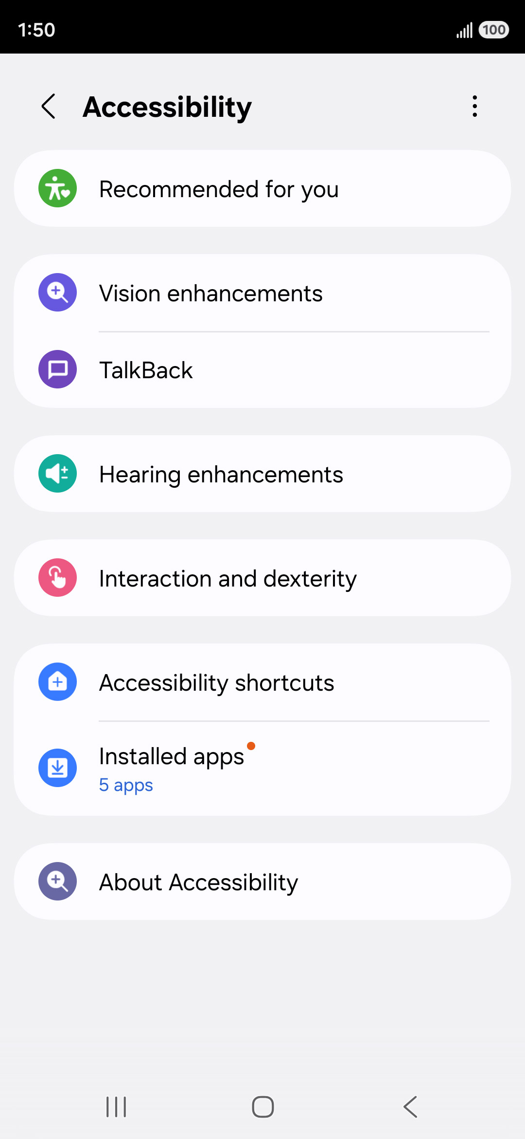 From the Settings app, scroll to and tap Apps.