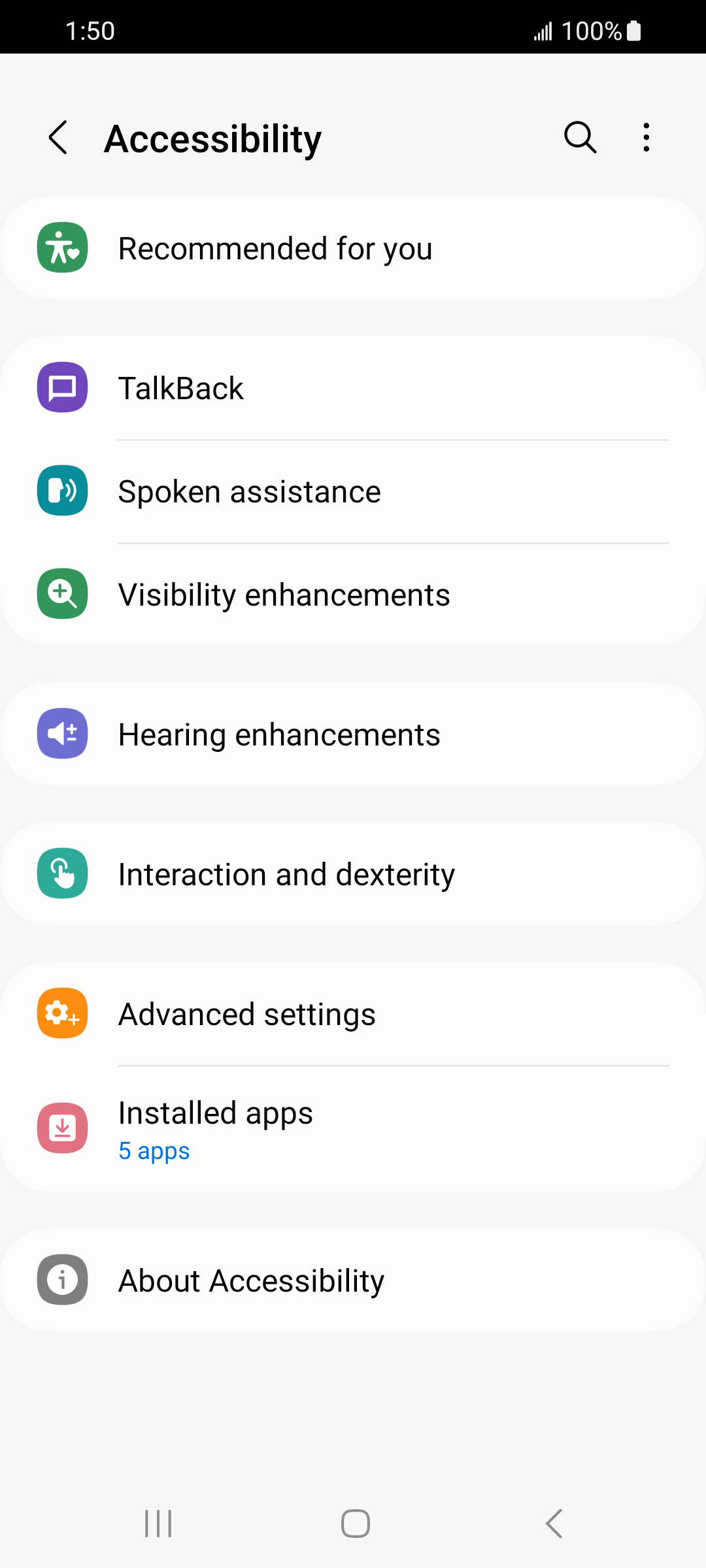 From the Settings app, scroll to and tap Apps.
