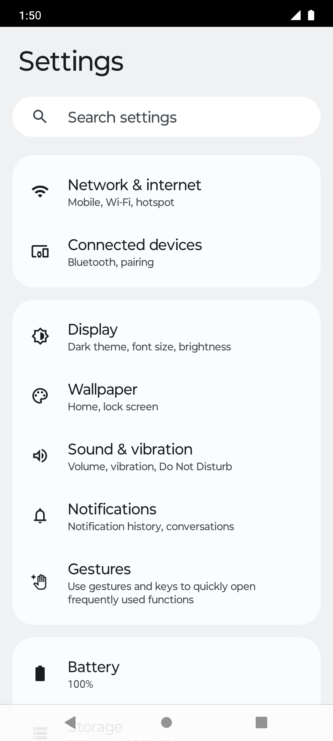 From the Settings app, scroll to and tap Apps.