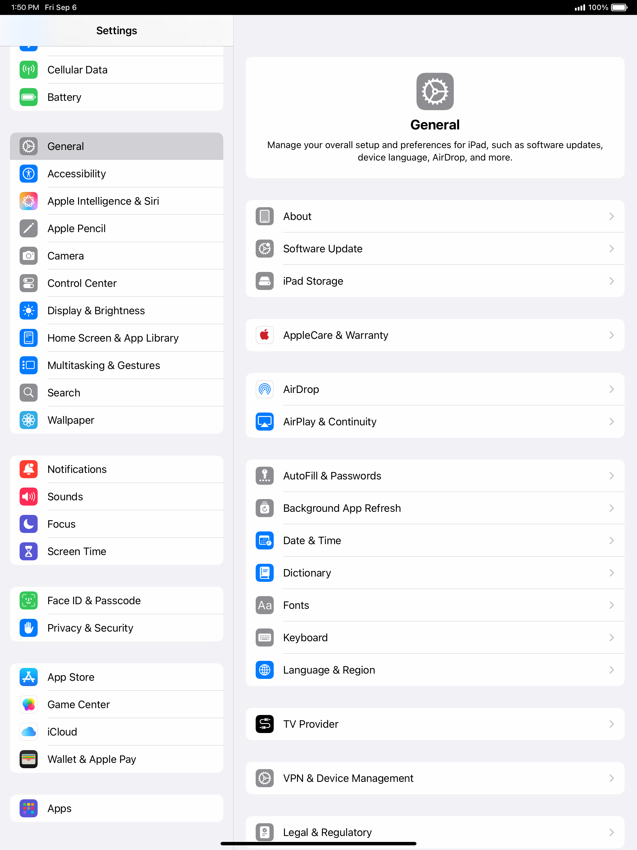From the Settings app, scroll to and tap Apps.