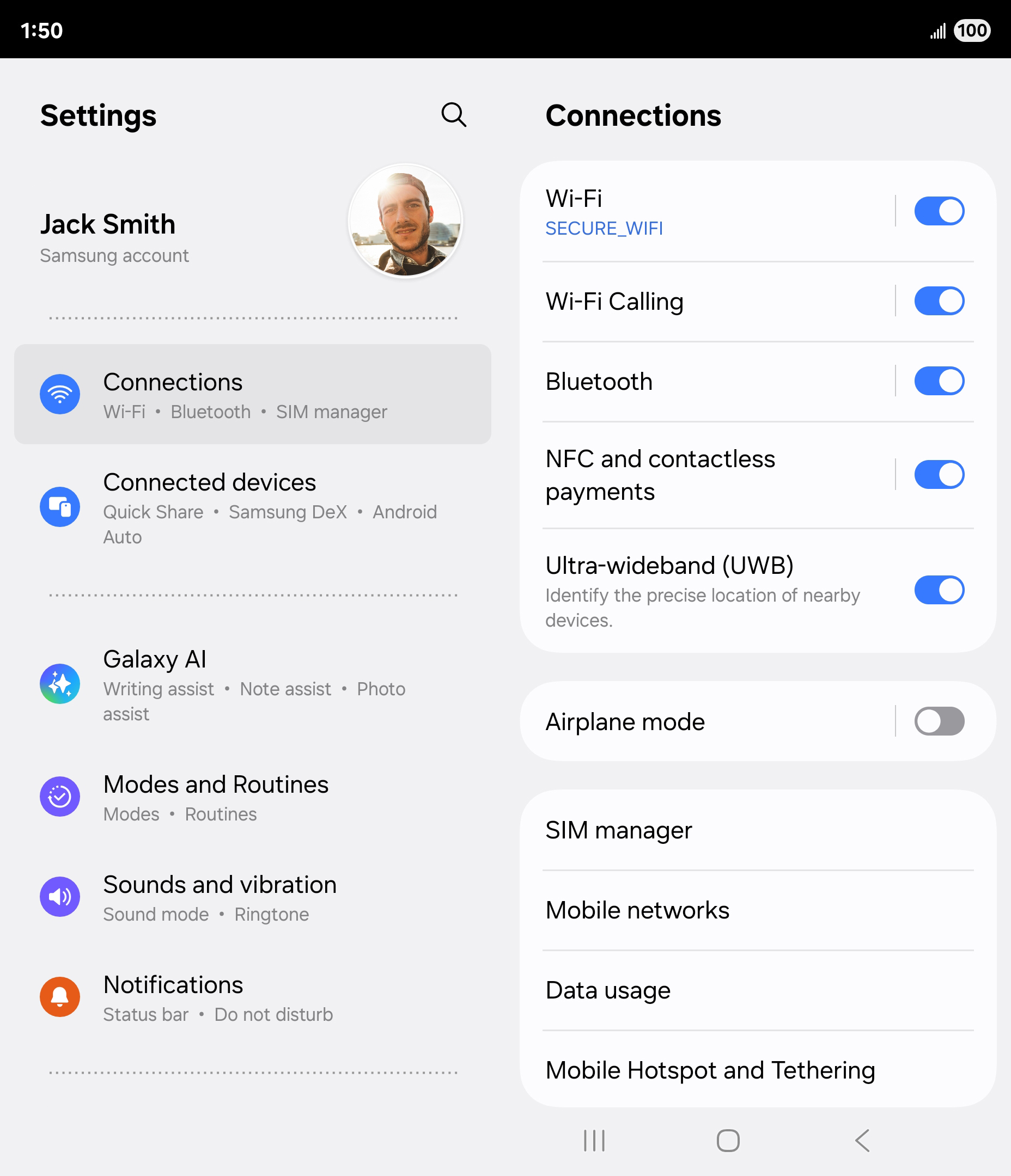 From the Settings app, scroll to and tap Apps.