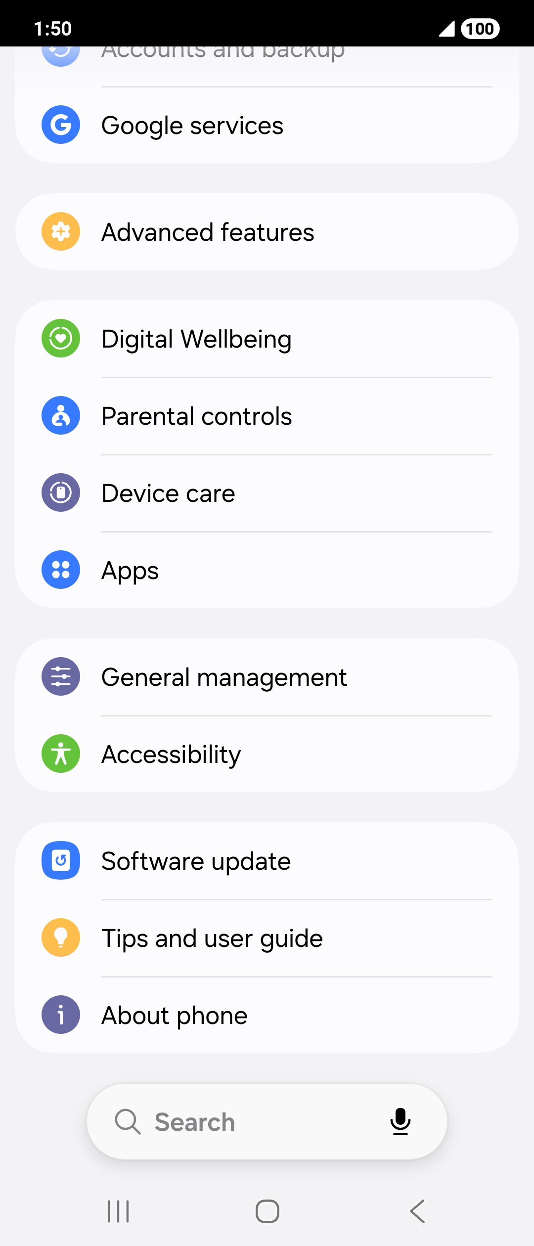 From the Settings app, scroll to and tap Apps.