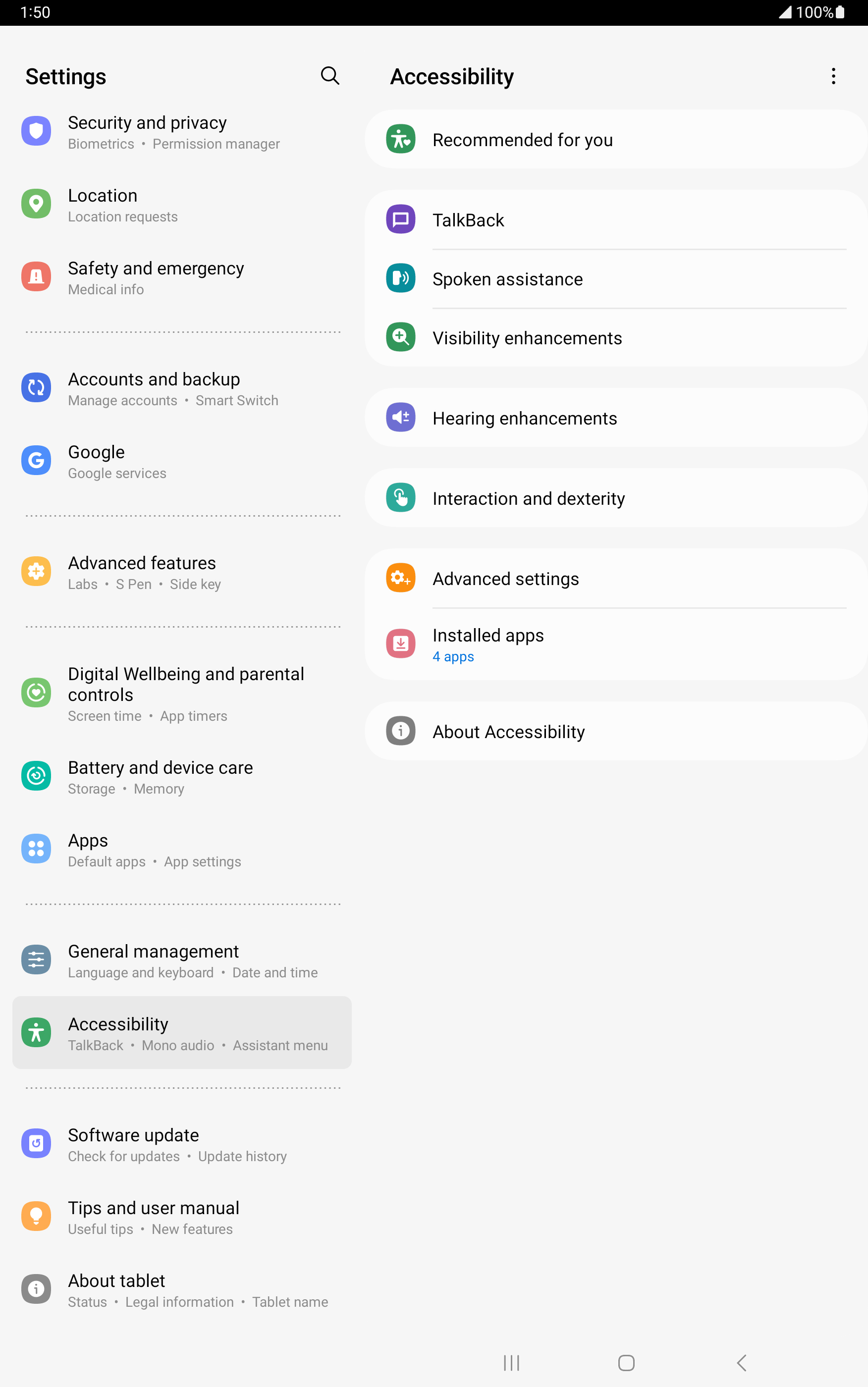From the Settings app, scroll to and tap Apps.