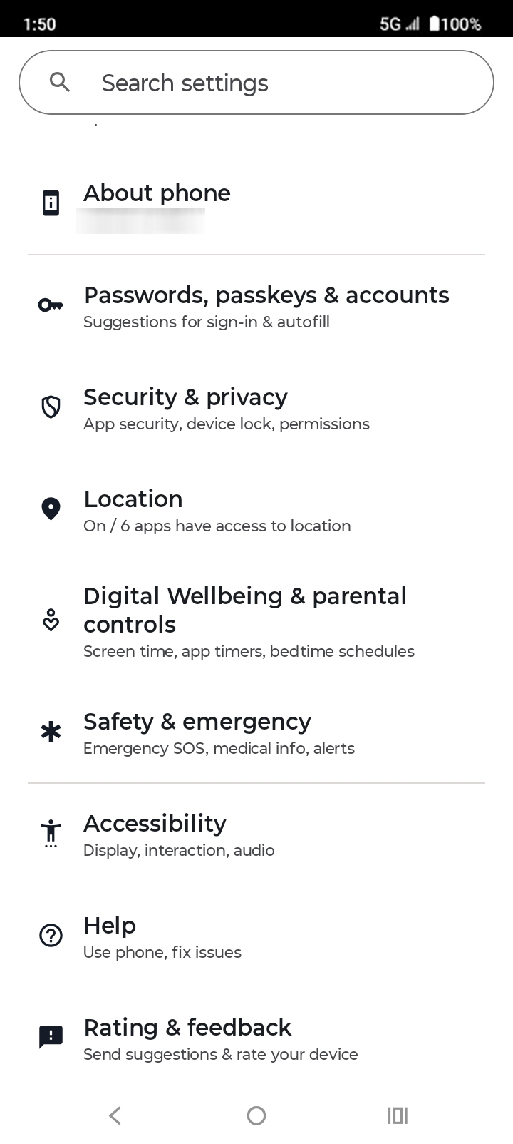 From the Settings app, scroll to and tap Apps.
