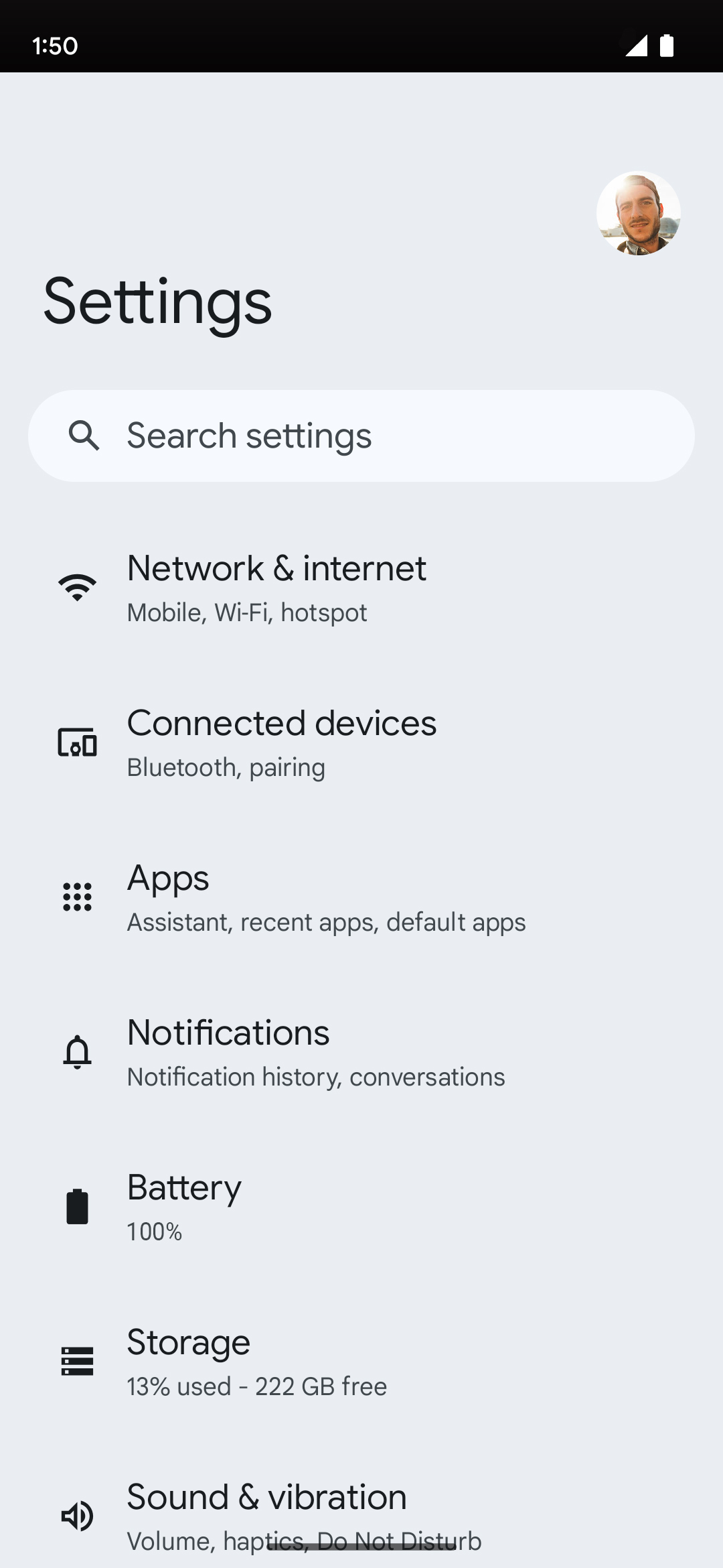From the Settings app, scroll to and tap Apps.