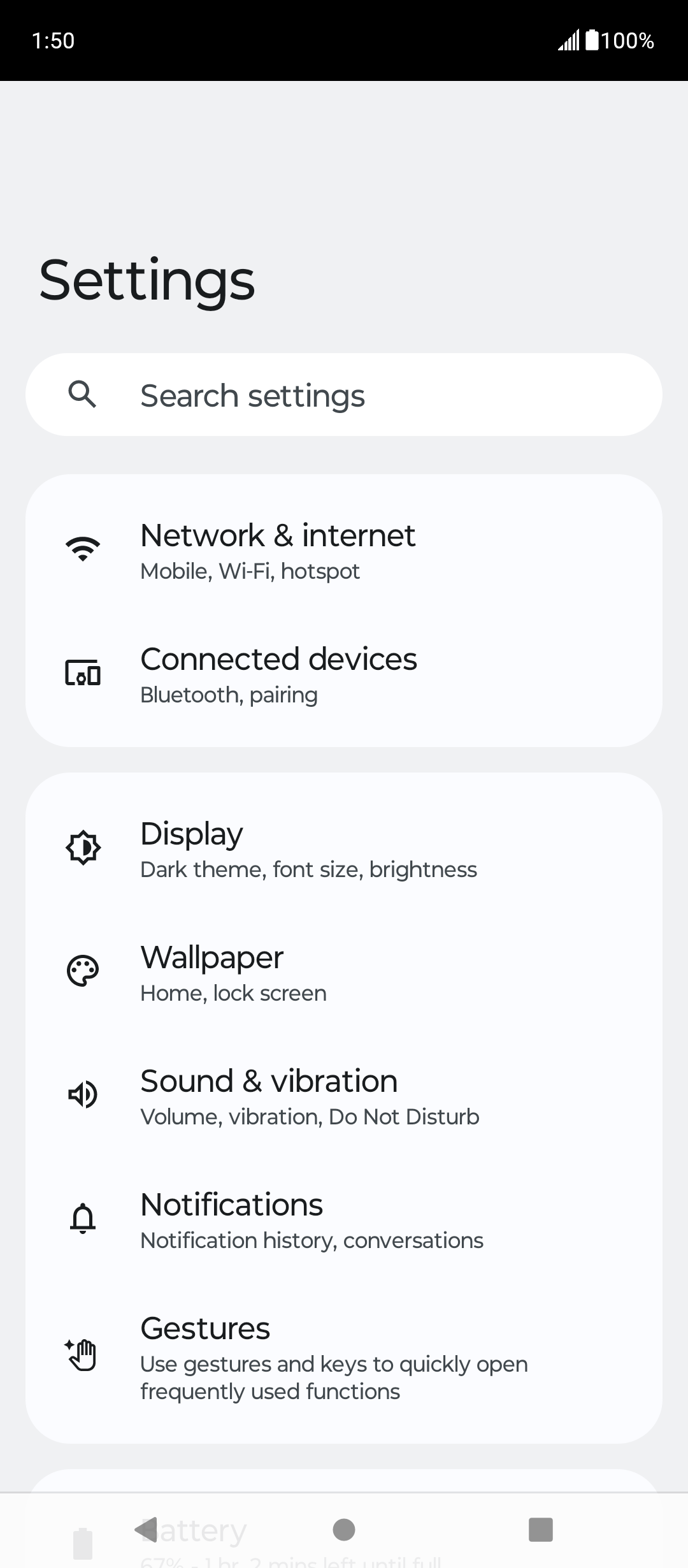 From the Settings app, scroll to and tap Apps.