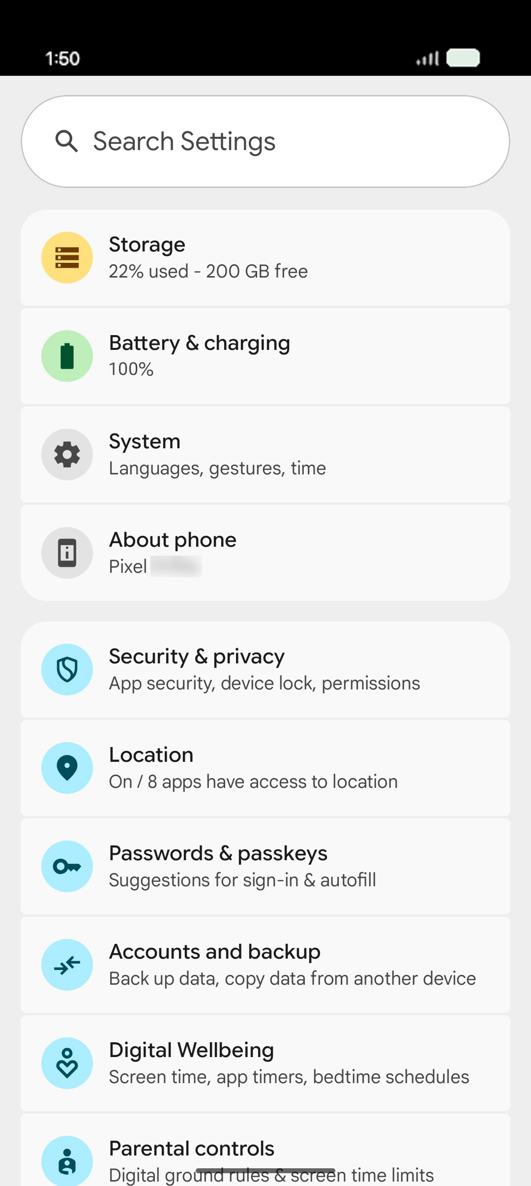 From the Settings app, scroll to and tap Apps.