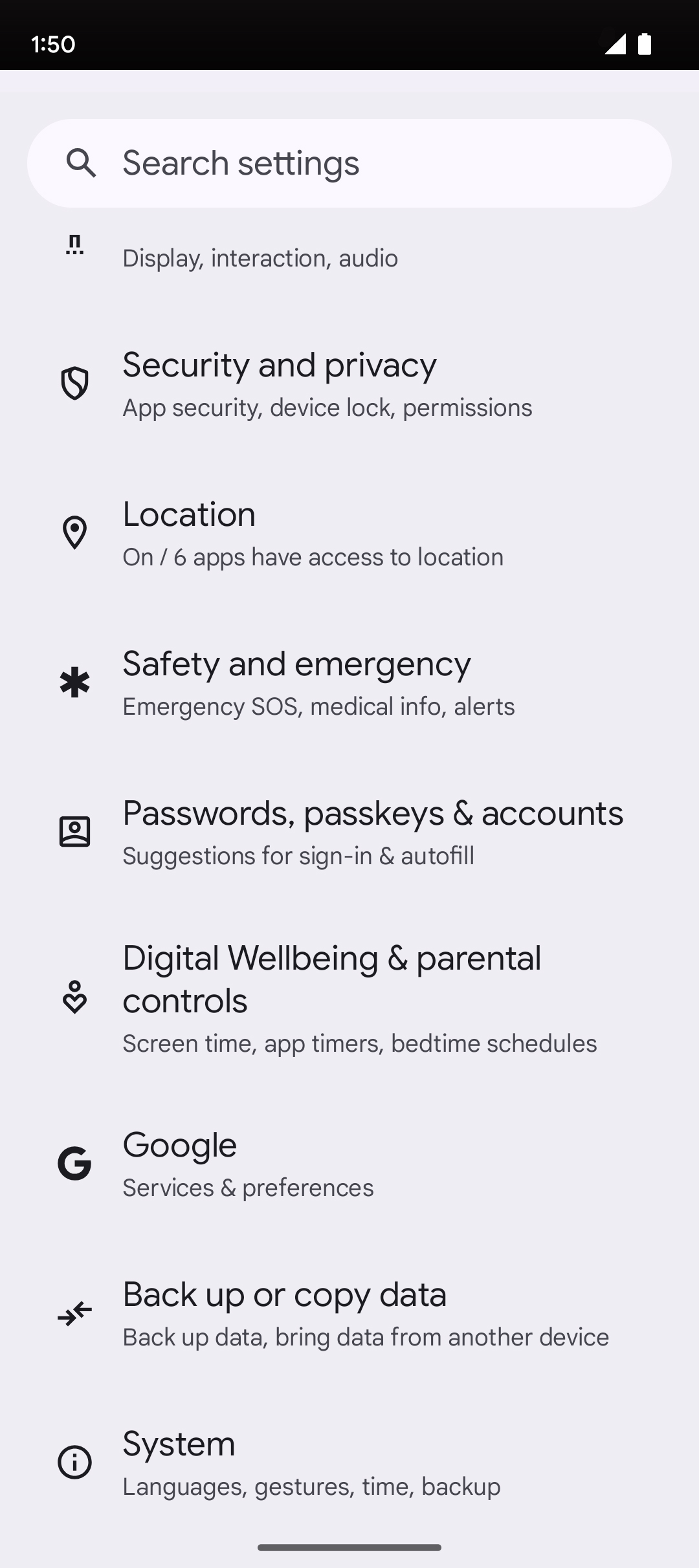 From the Settings app, scroll to and tap Apps.