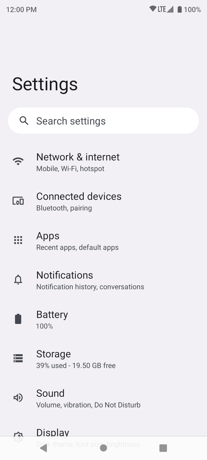 From the Settings app, scroll to and tap Apps.