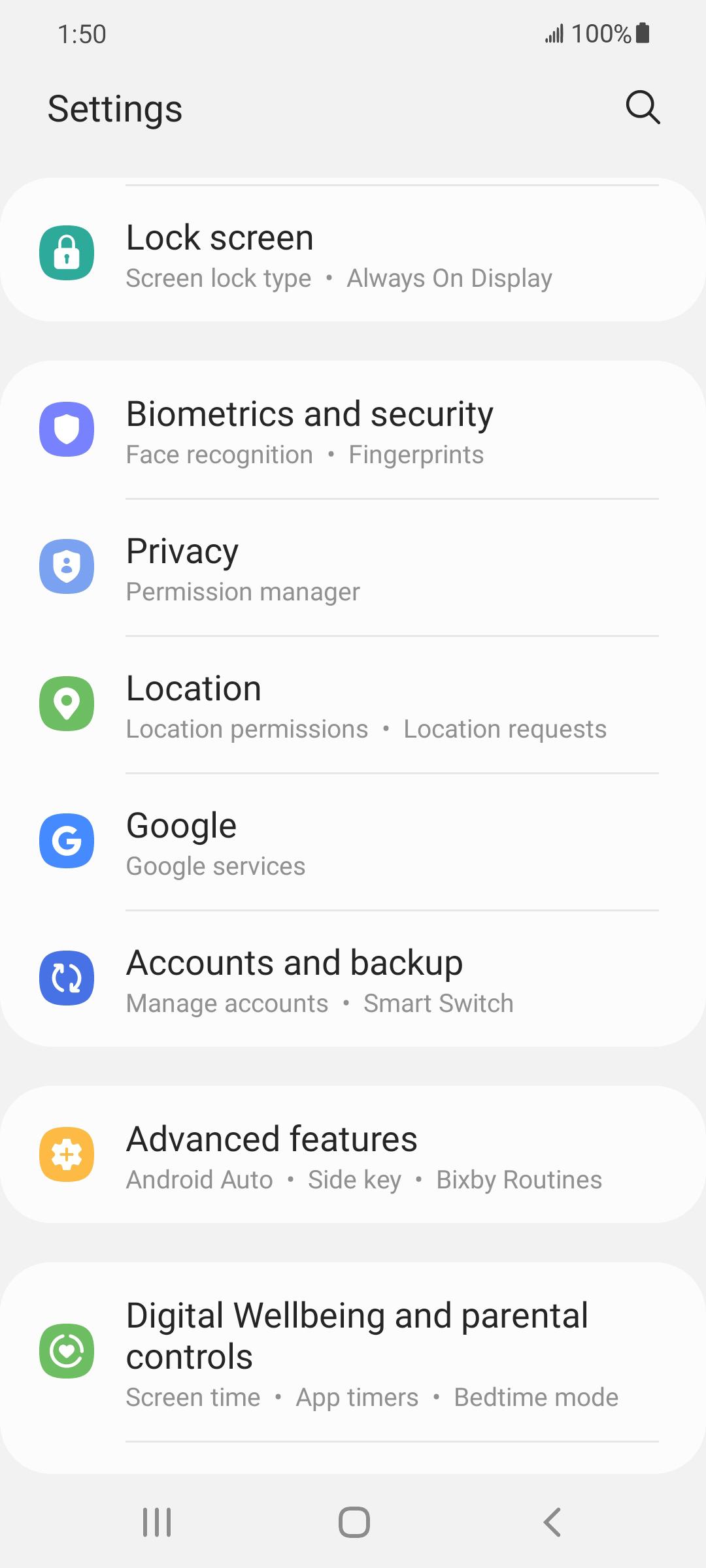 From the Settings app, scroll to and tap Apps.