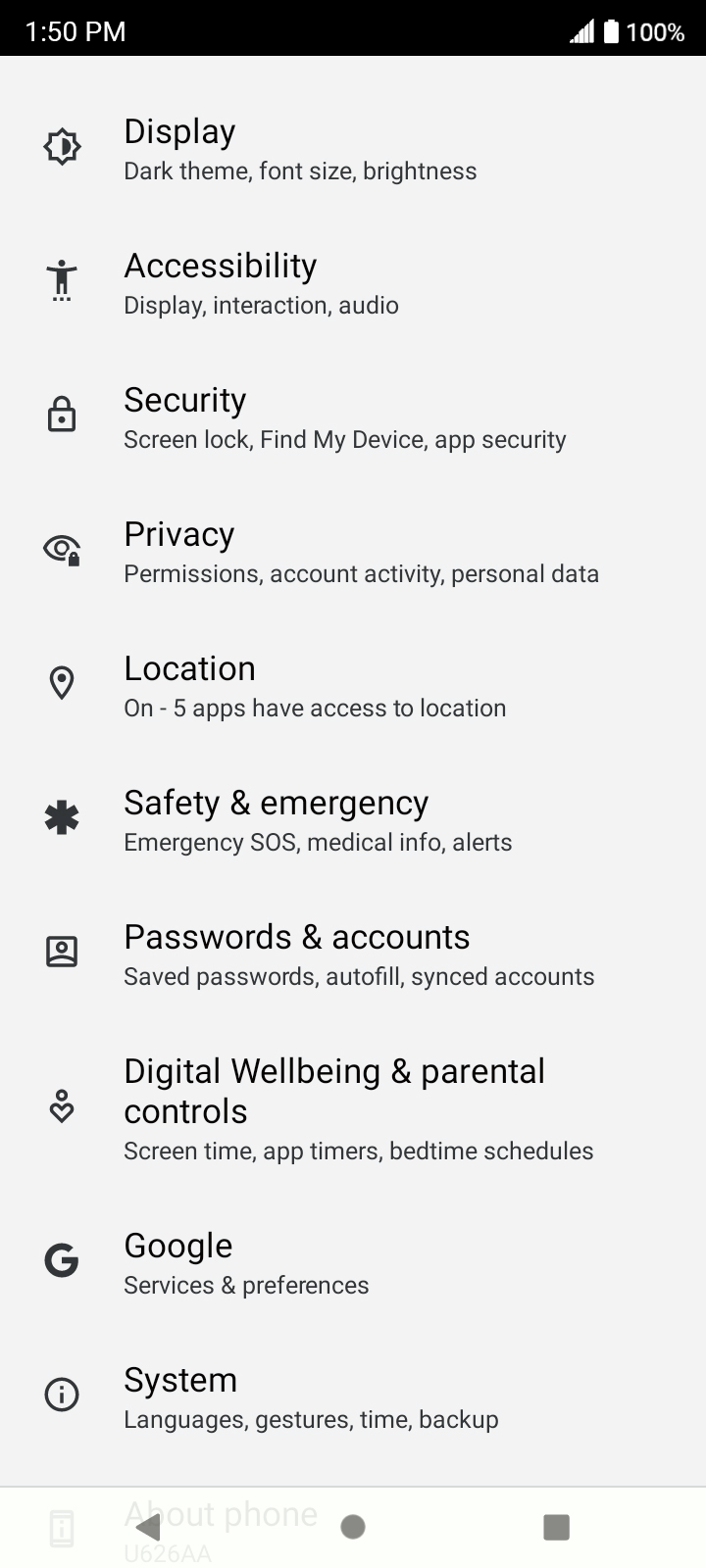 From the Settings app, scroll to and tap Apps.