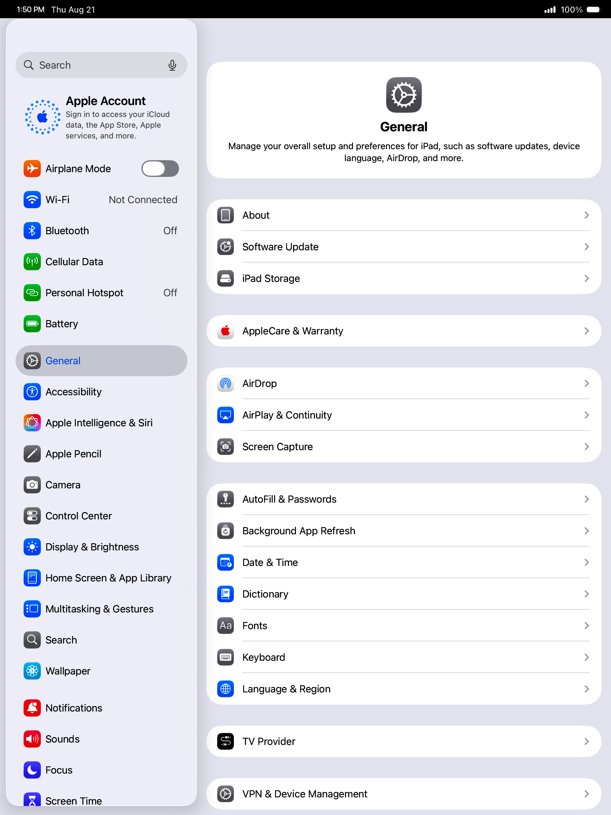 From the Settings app, scroll to and tap Apps.