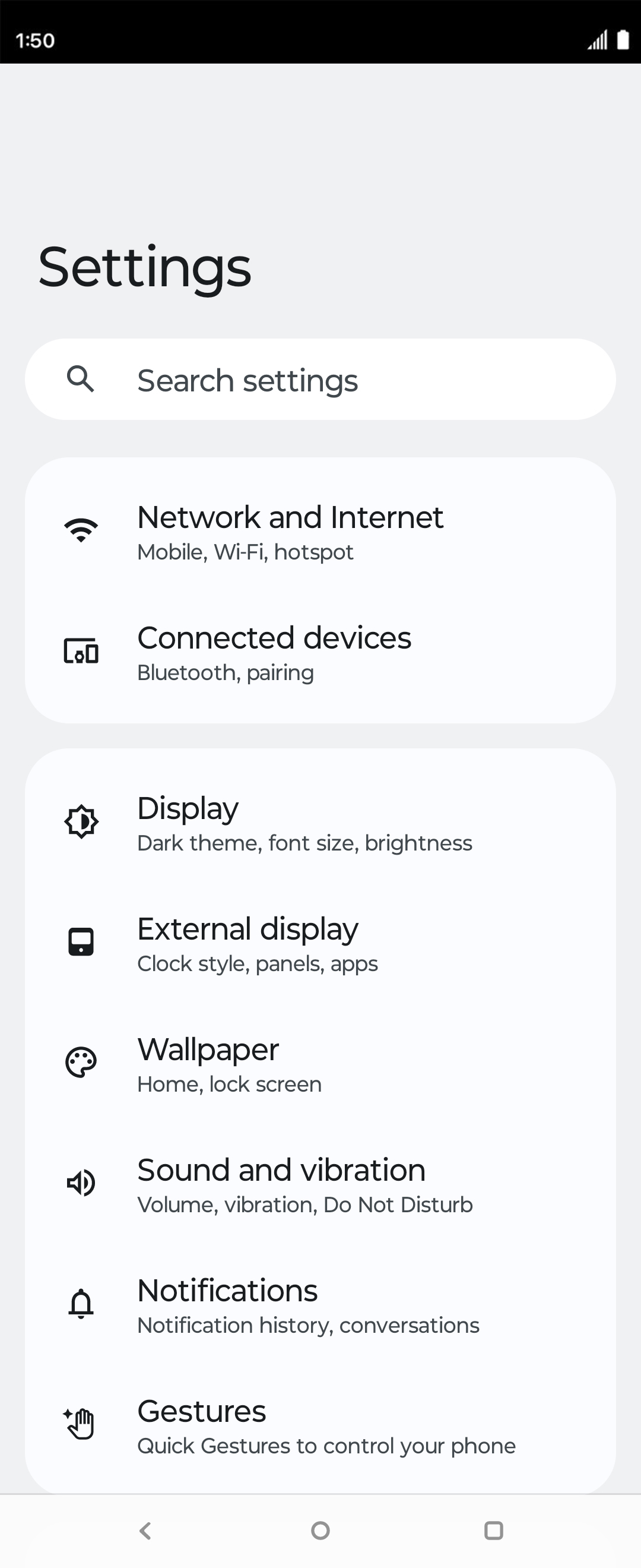 From the Settings app, scroll to and tap Apps.