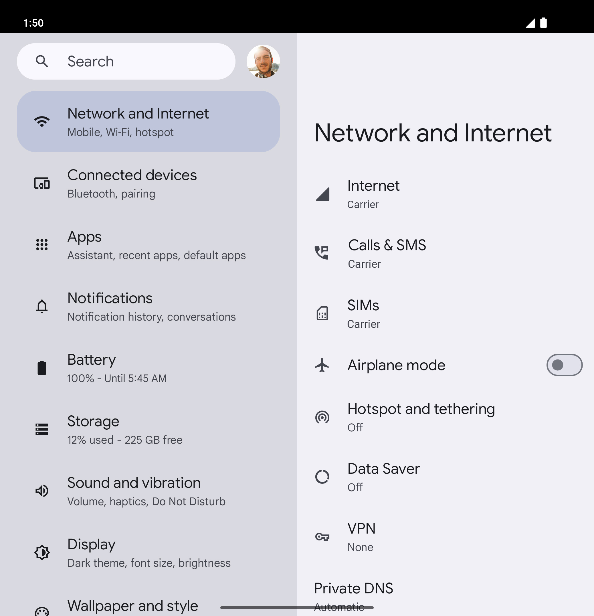 From the Settings app, scroll to and tap Apps.