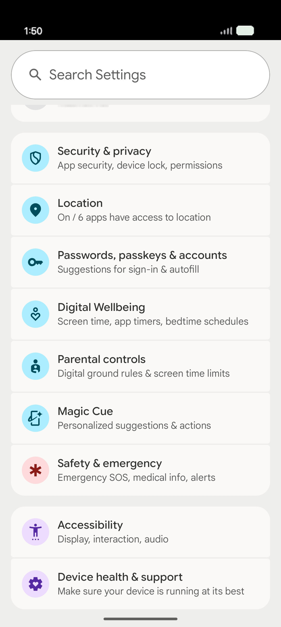 From the Settings app, scroll to and tap Apps.