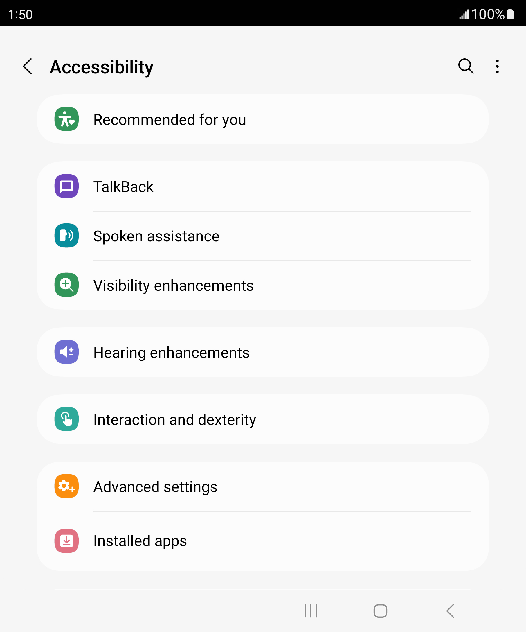From the Settings app, scroll to and tap Apps.