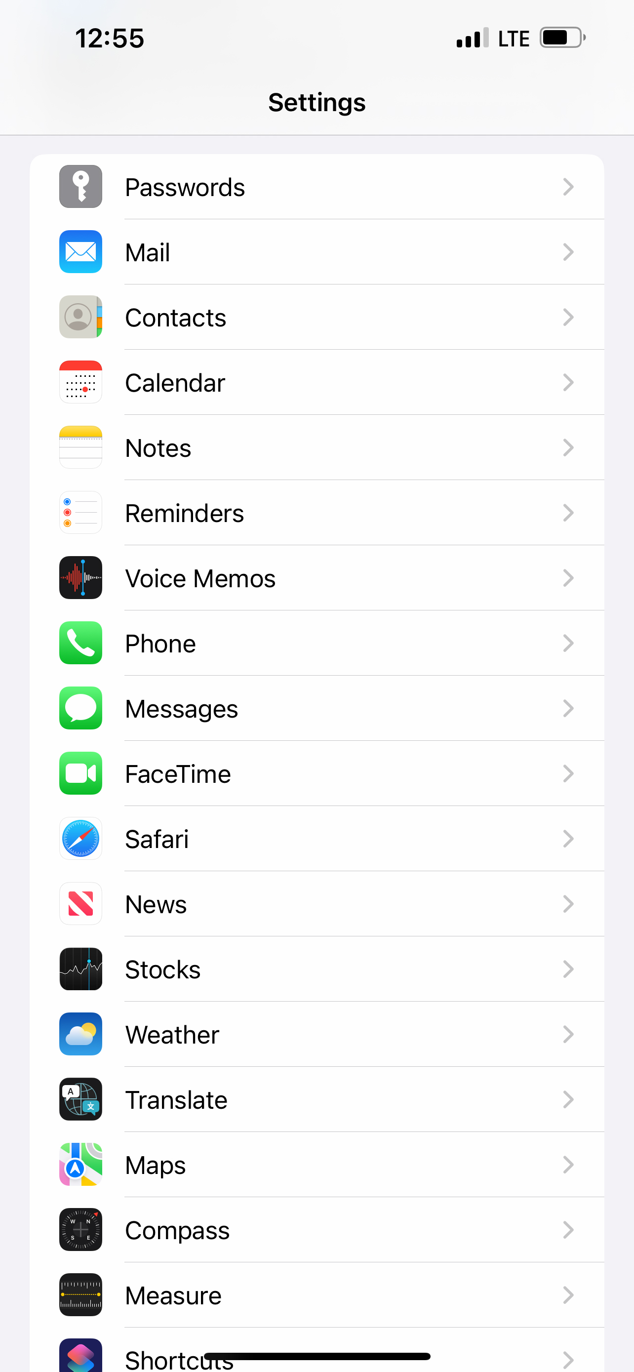 From the Settings app, scroll to and tap Apps.