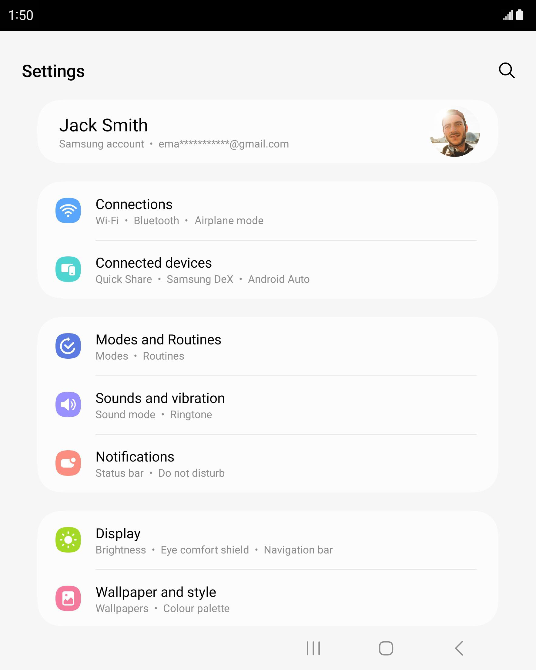 From the Settings app, scroll to and tap Apps.