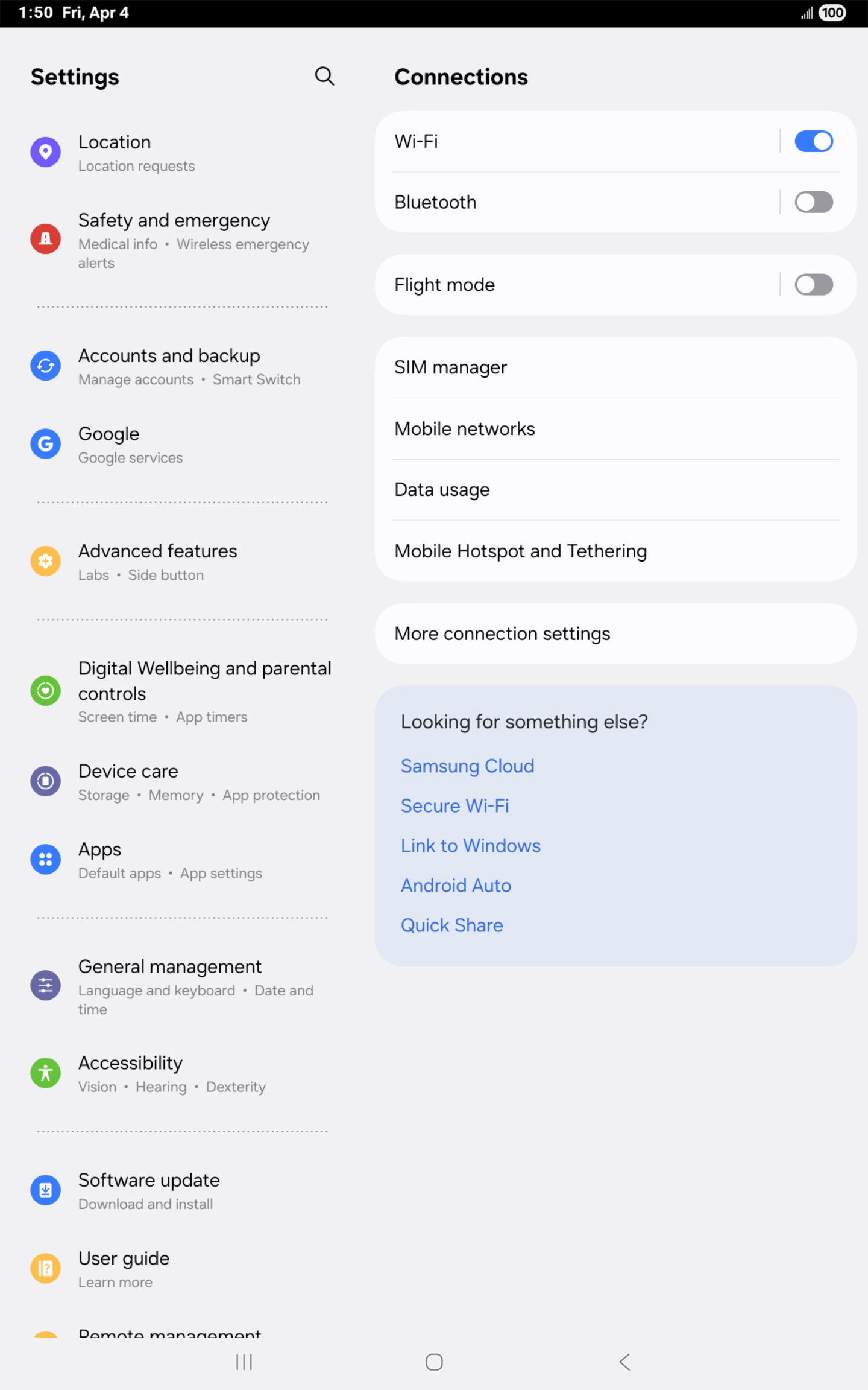 From the Settings app, scroll to and tap Apps.
